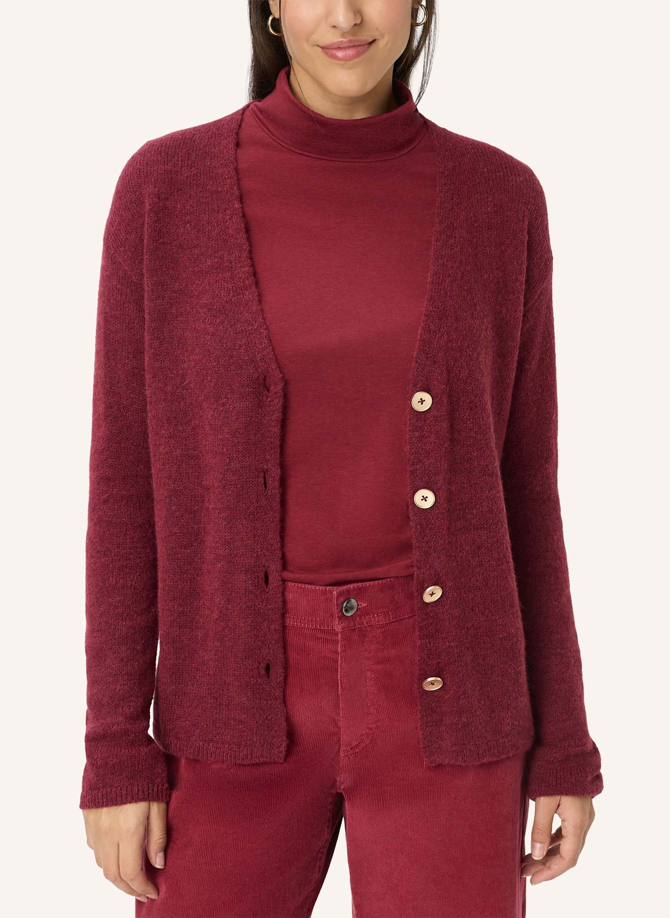 BRAX Strickjacke STYLE ALICIA: DUNKELROT