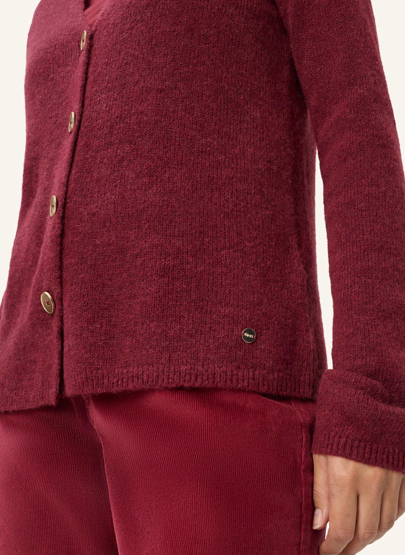 BRAX Strickjacke STYLE ALICIA: DUNKELROT