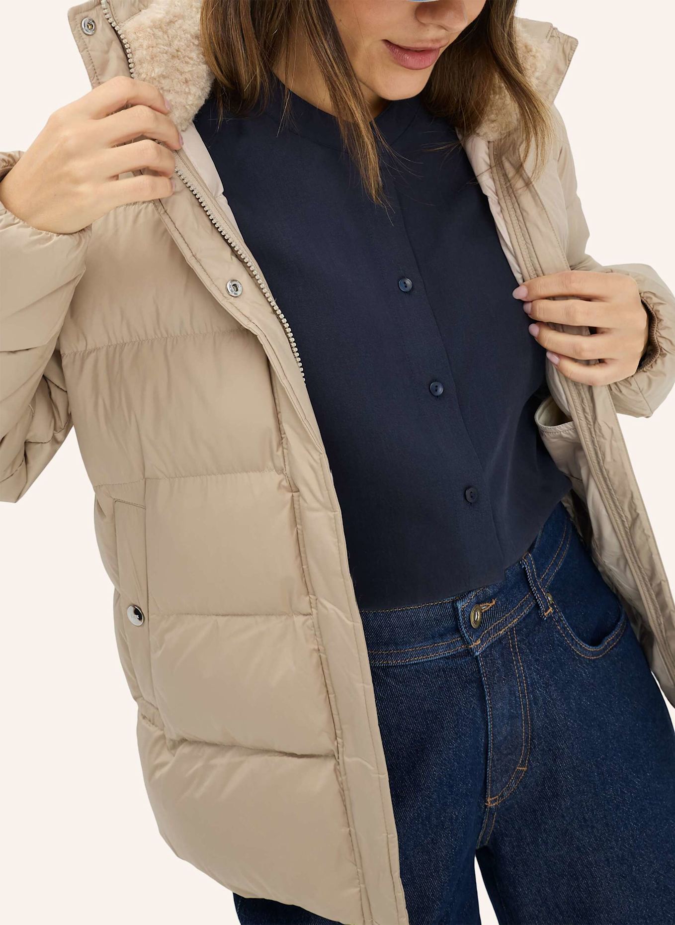 BRAX Pufferjacket STYLE ZERMATT: BEIGE