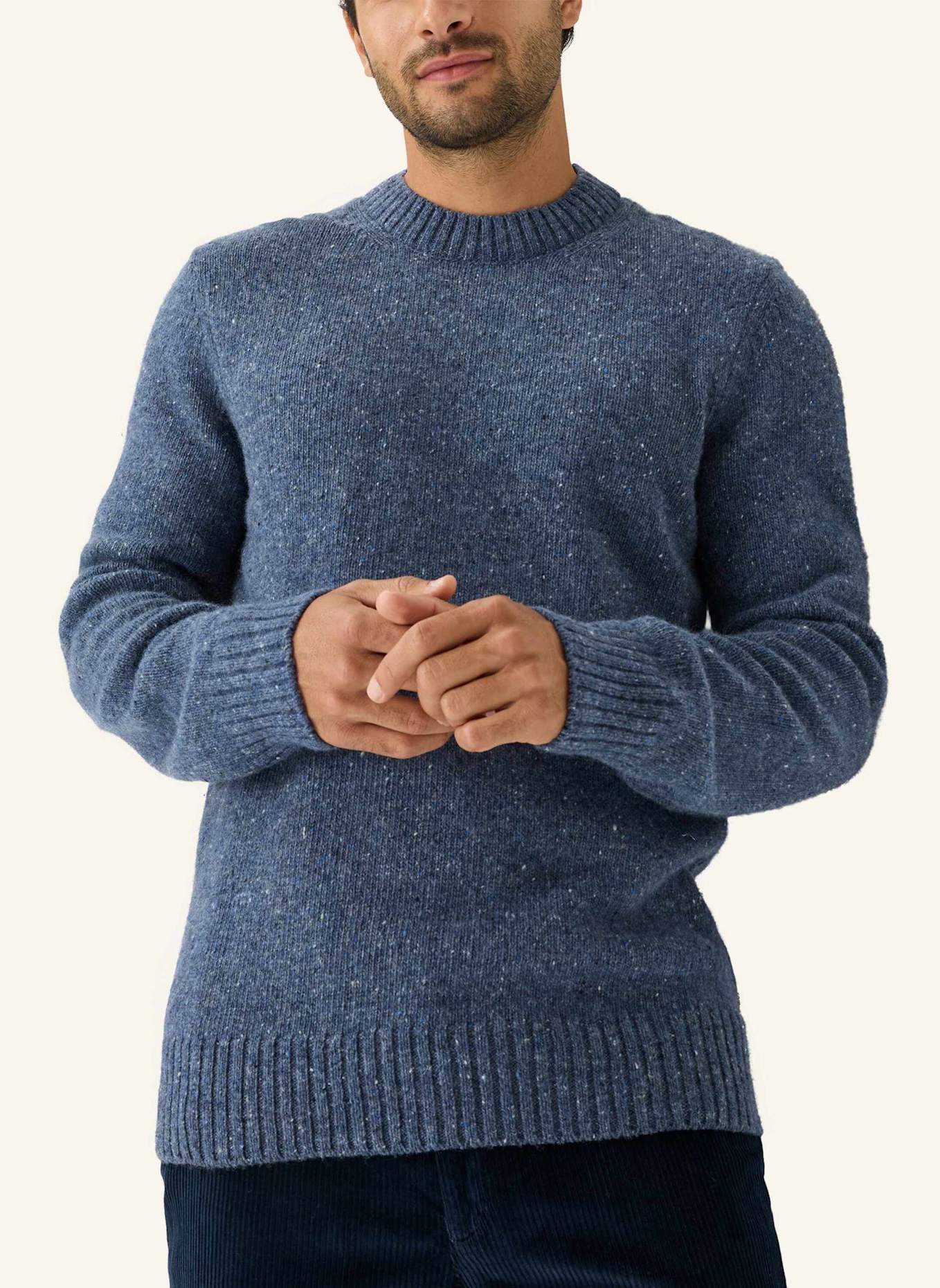 BRAX Strickpullover STYLE BUDDY: BLAU