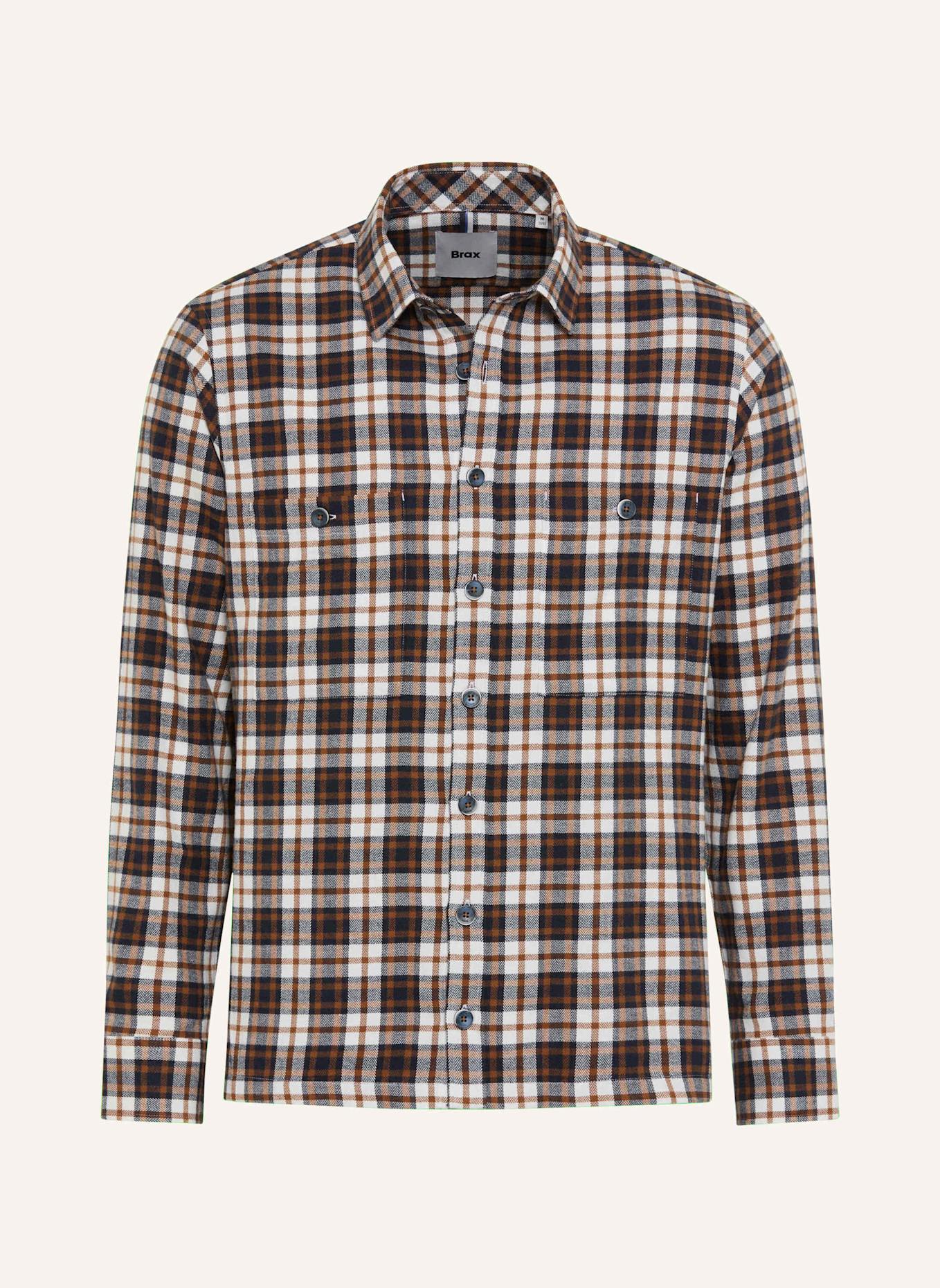 BRAX Overshirt STYLE KAY: BRAUN