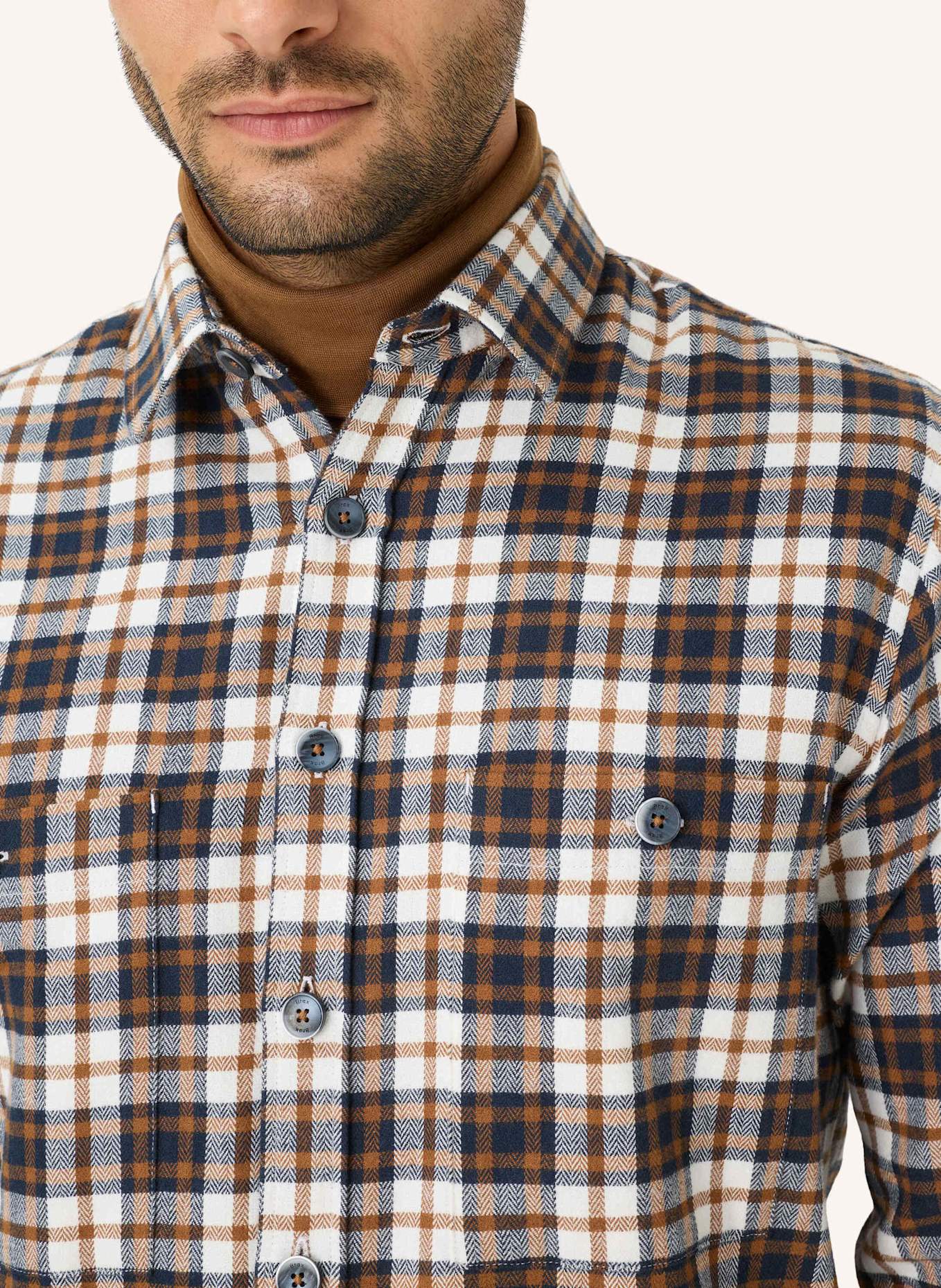 BRAX Overshirt STYLE KAY: BRAUN