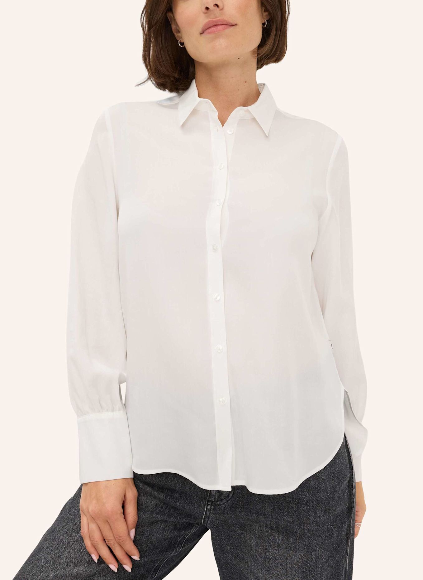 BRAX Hemdbluse STYLE VIC: WEISS