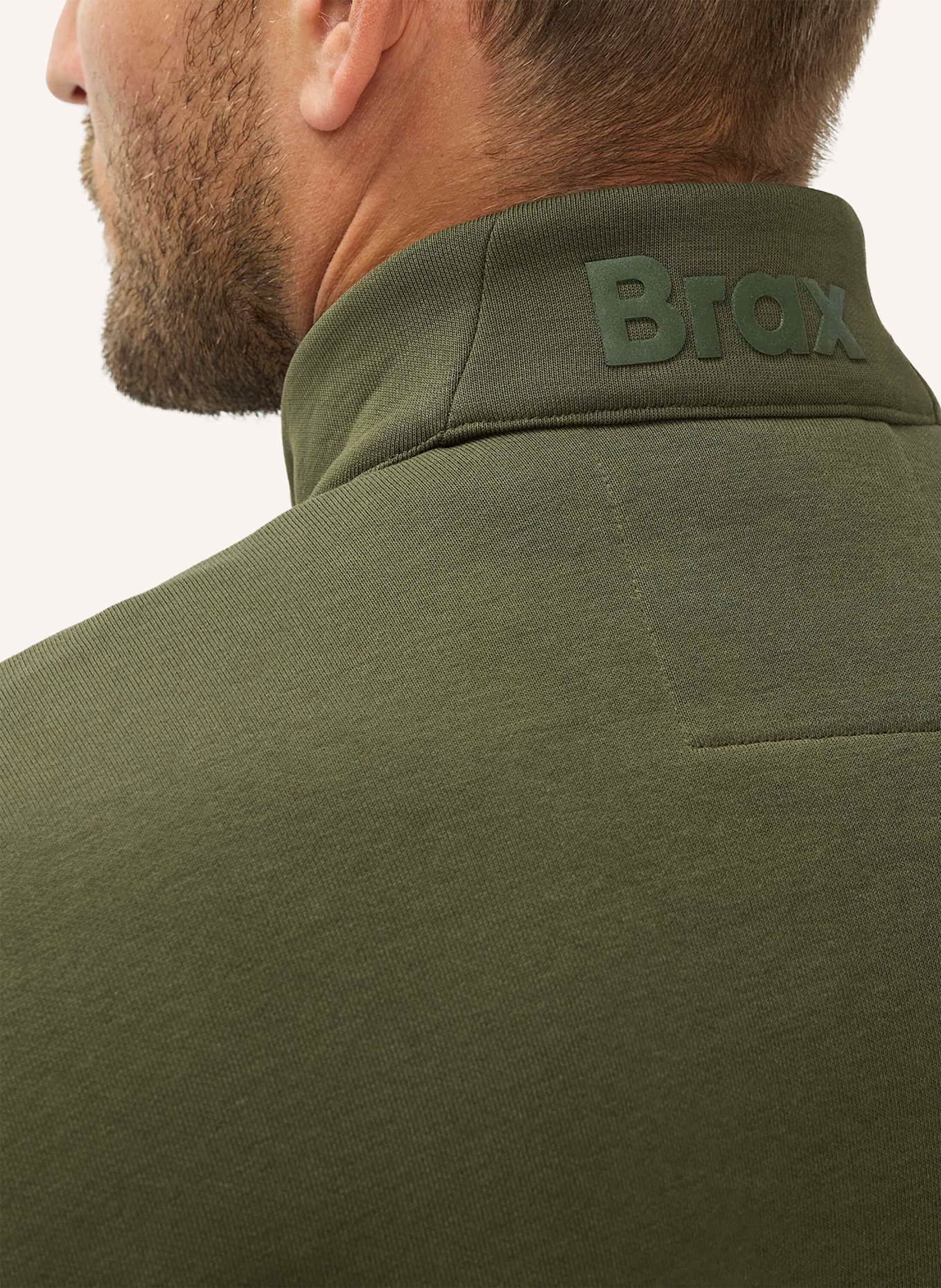 BRAX Sweatshirt STYLE SION: KHAKI