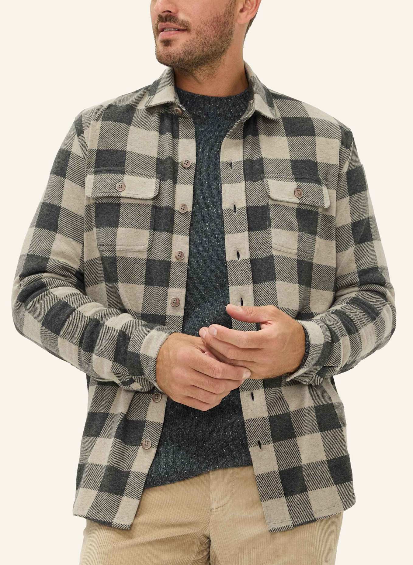 BRAX Overshirt STYLE SANTIAGO: WEISS