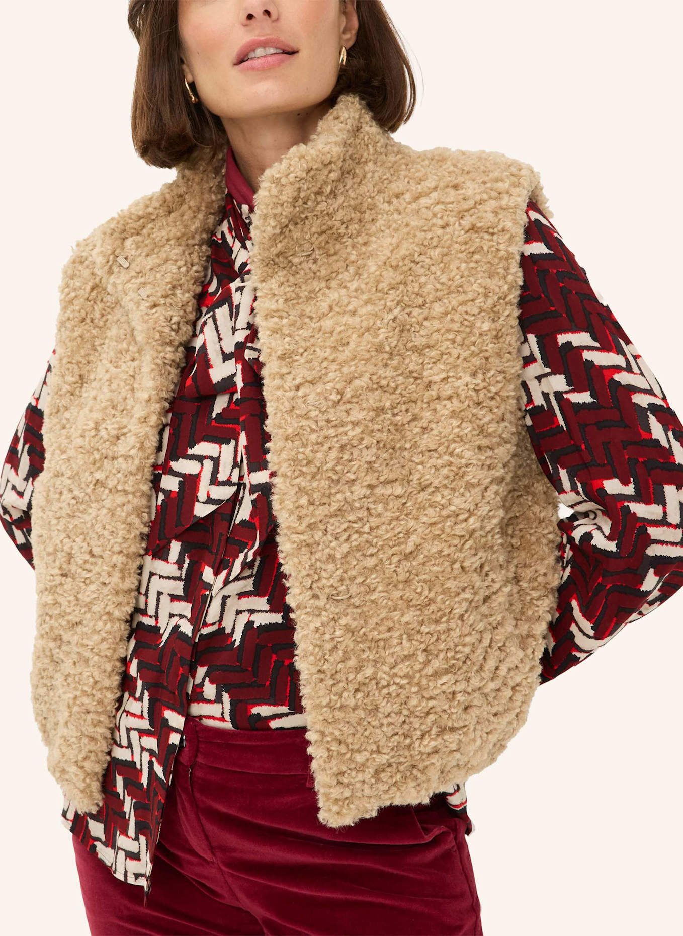 BRAX Weste STYLE OSLO: BEIGE