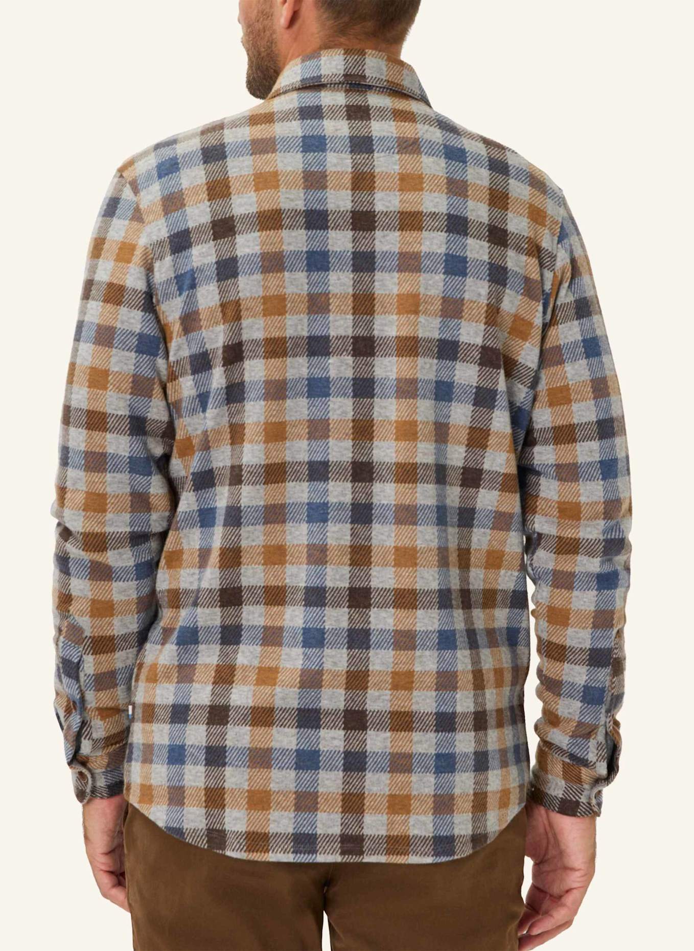 BRAX Overshirt STYLE SANTIAGO: BRAUN