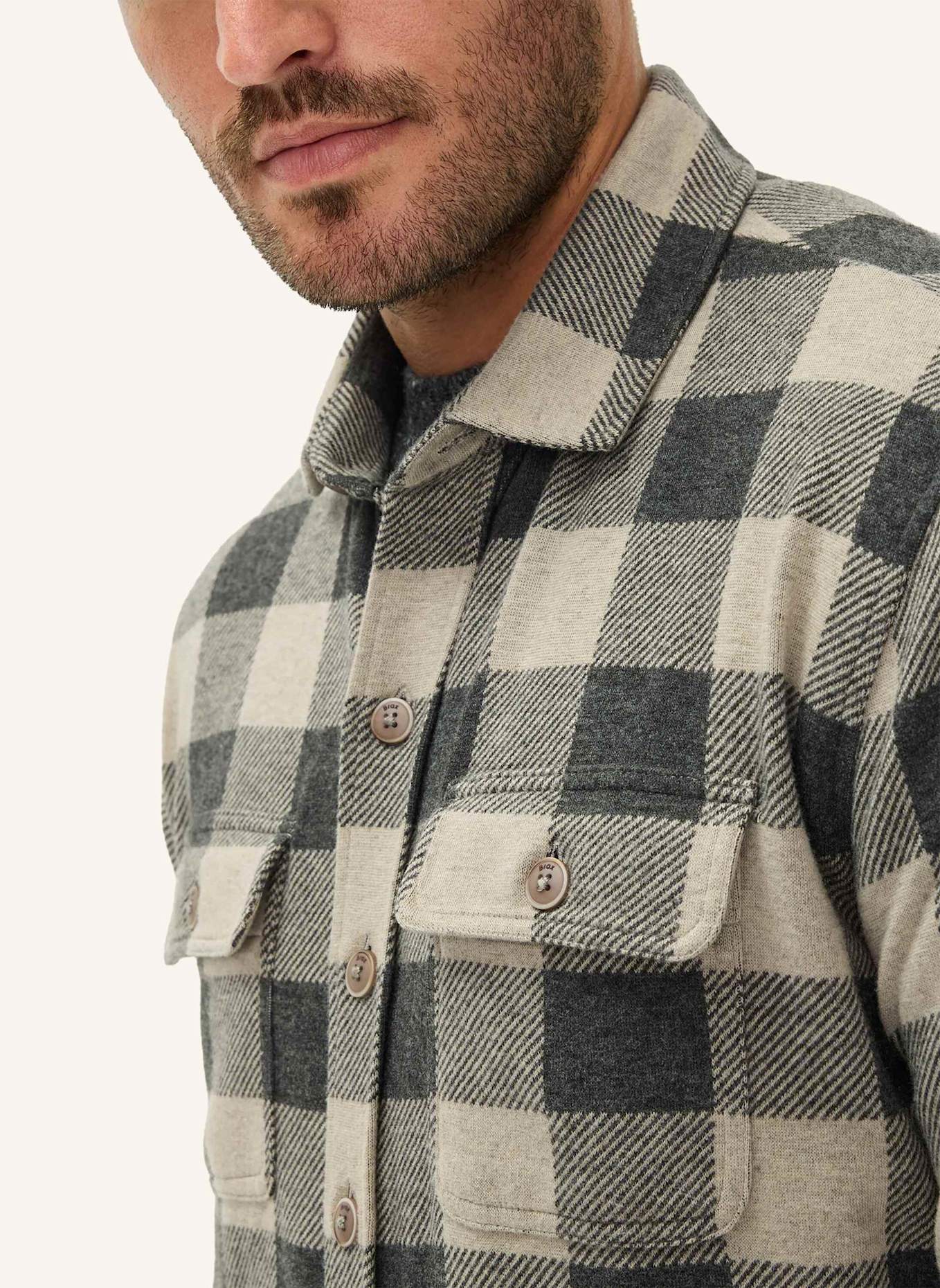 BRAX Overshirt STYLE SANTIAGO: WEISS