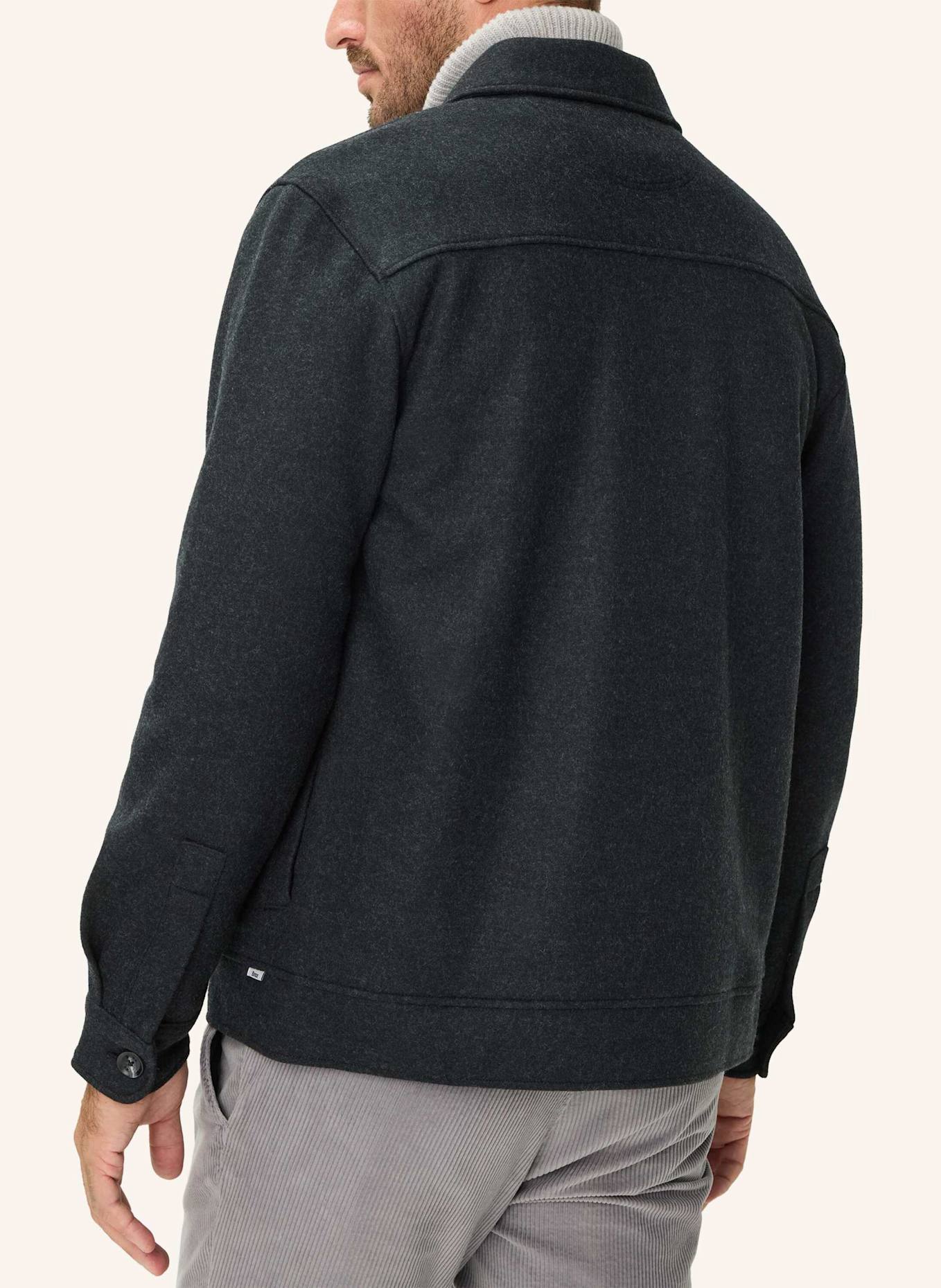 BRAX Overshirt STYLE SANTIAGO: DUNKELGRAU