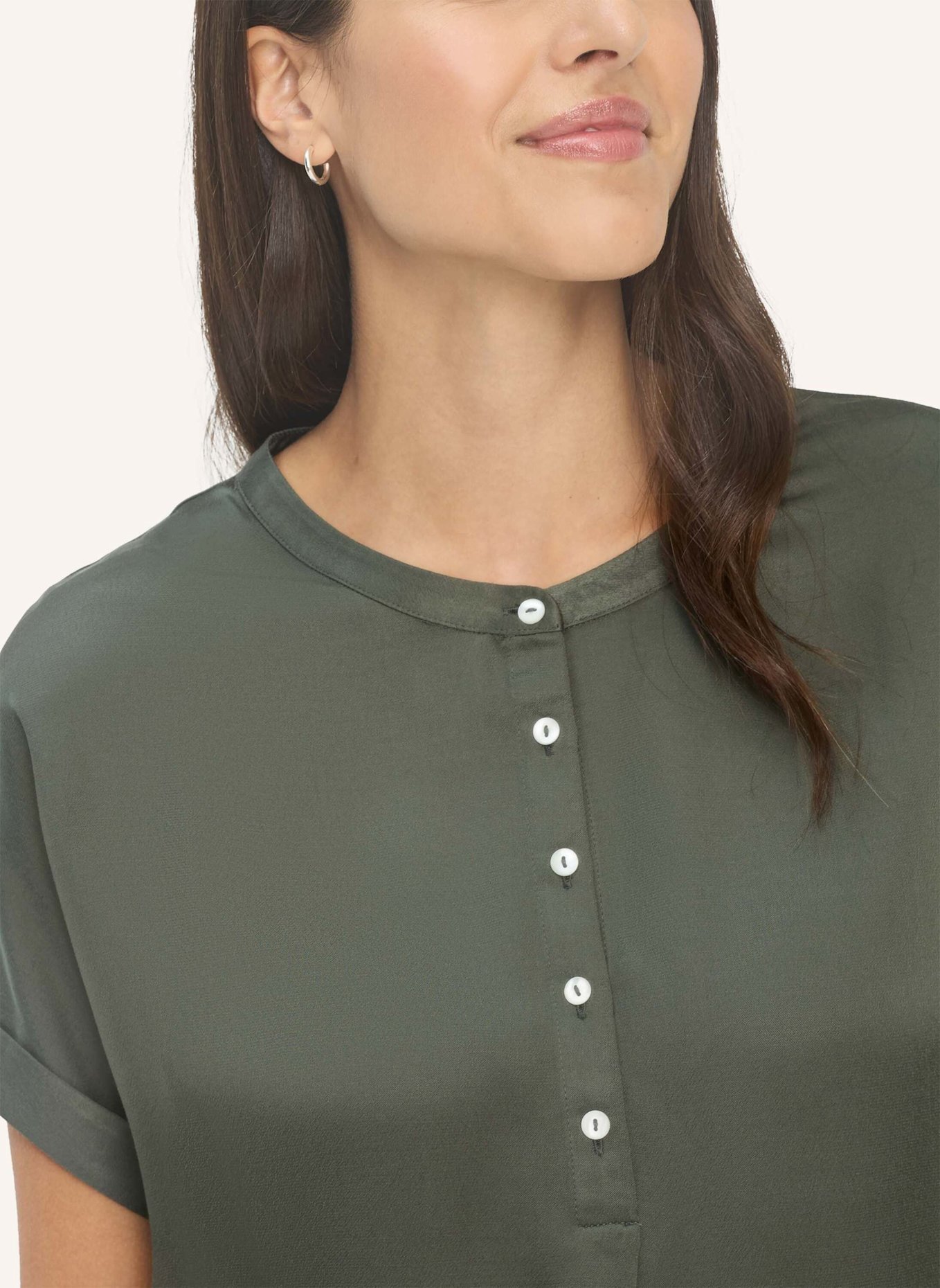 BRAX T-Shirt STYLE CLAIRE S: DUNKELGRÜN