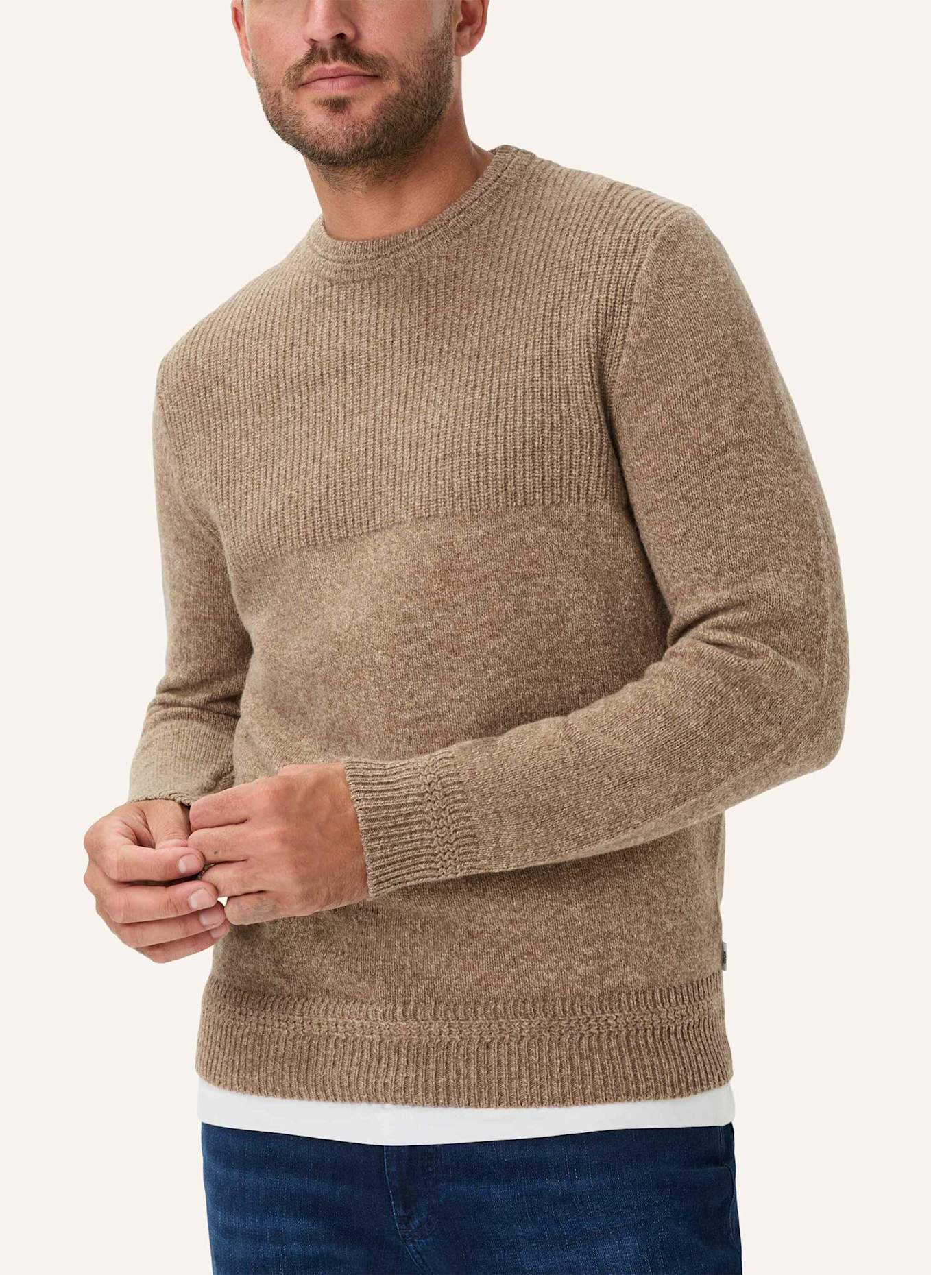 BRAX Strickpullover STYLE RICK: WEISS