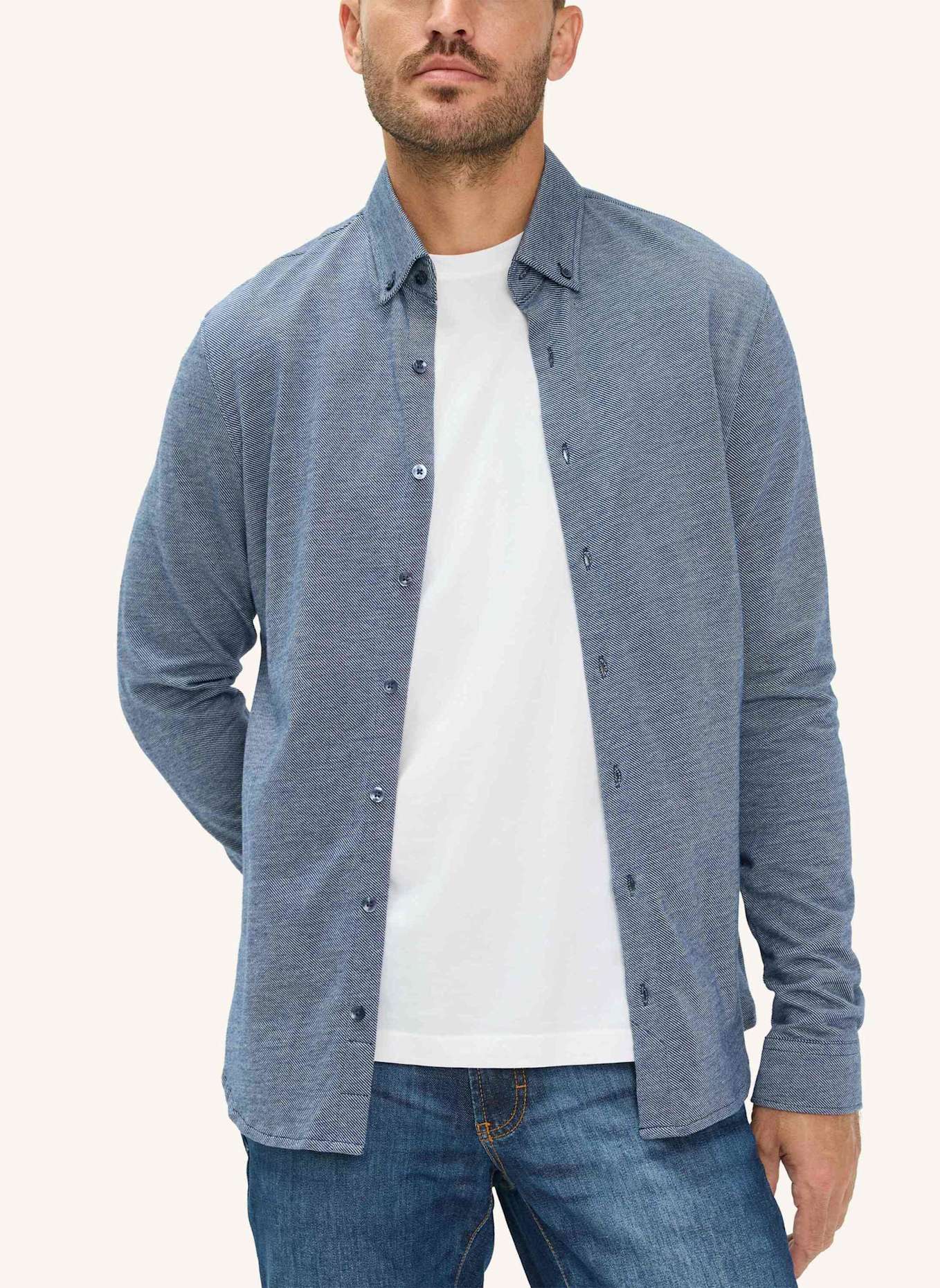 BRAX Hemd STYLE DANIEL: DUNKELBLAU