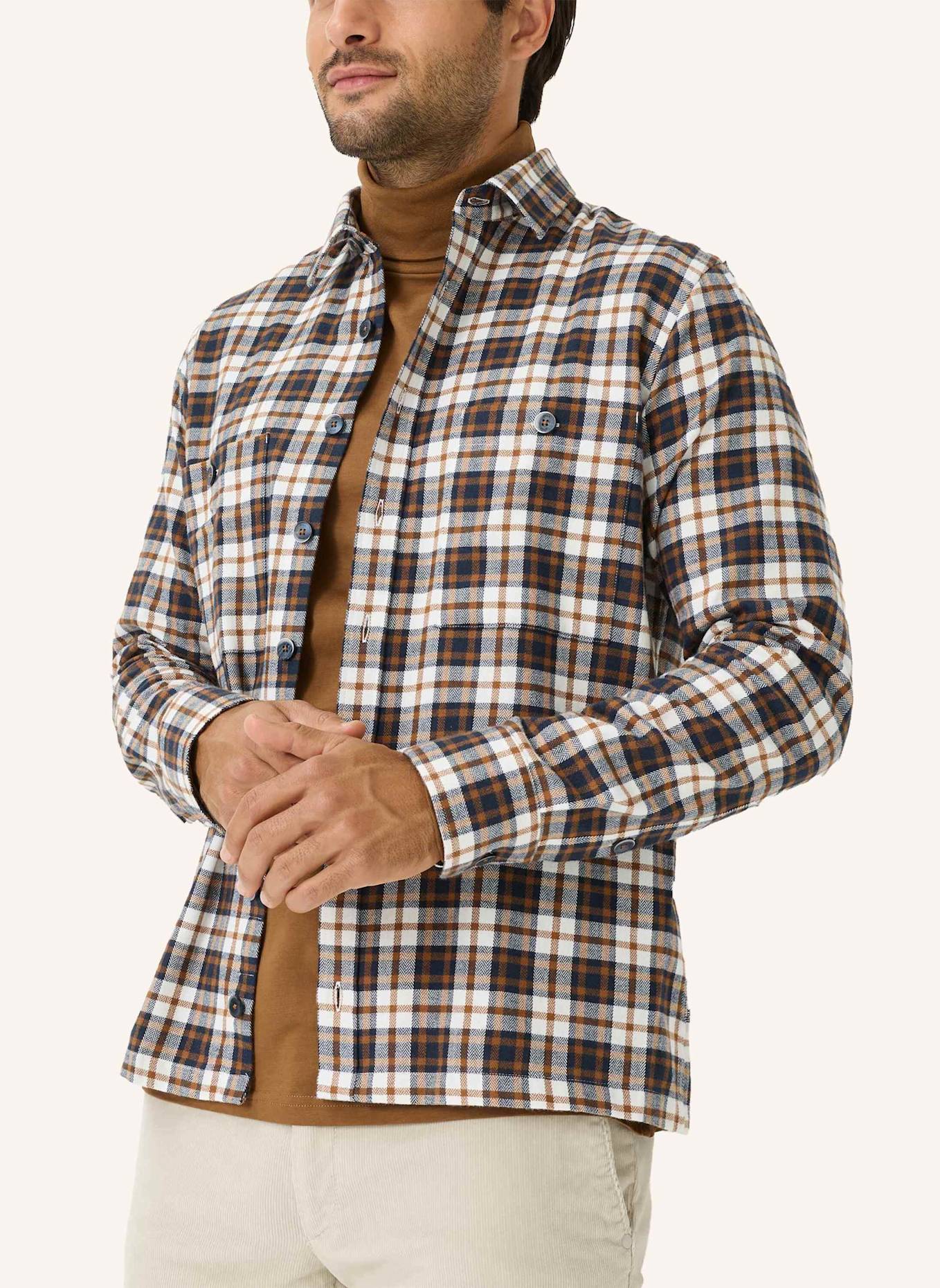 BRAX Overshirt STYLE KAY: BRAUN