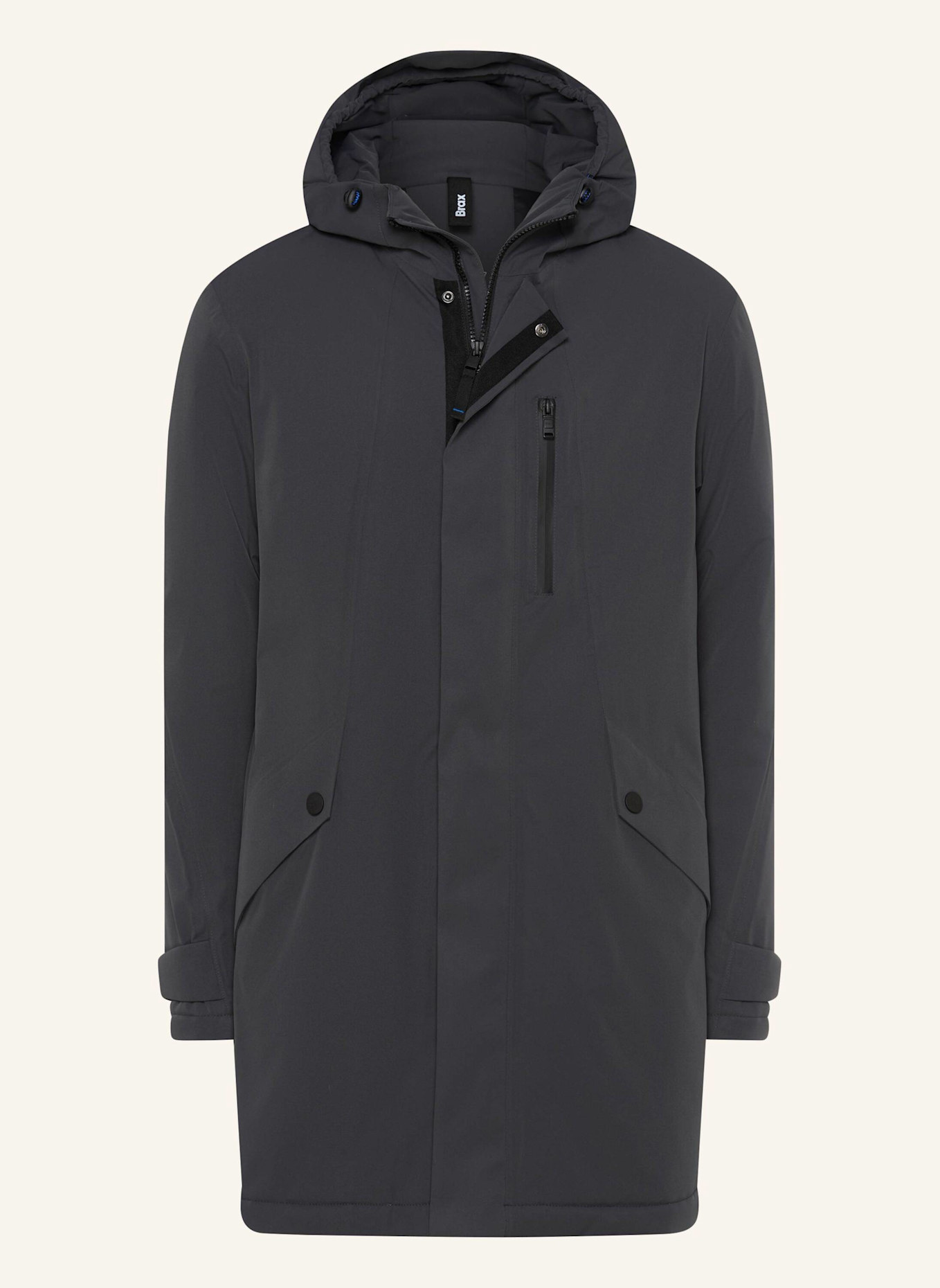 BRAX Parka STYLE LAZIO: DUNKELGRAU