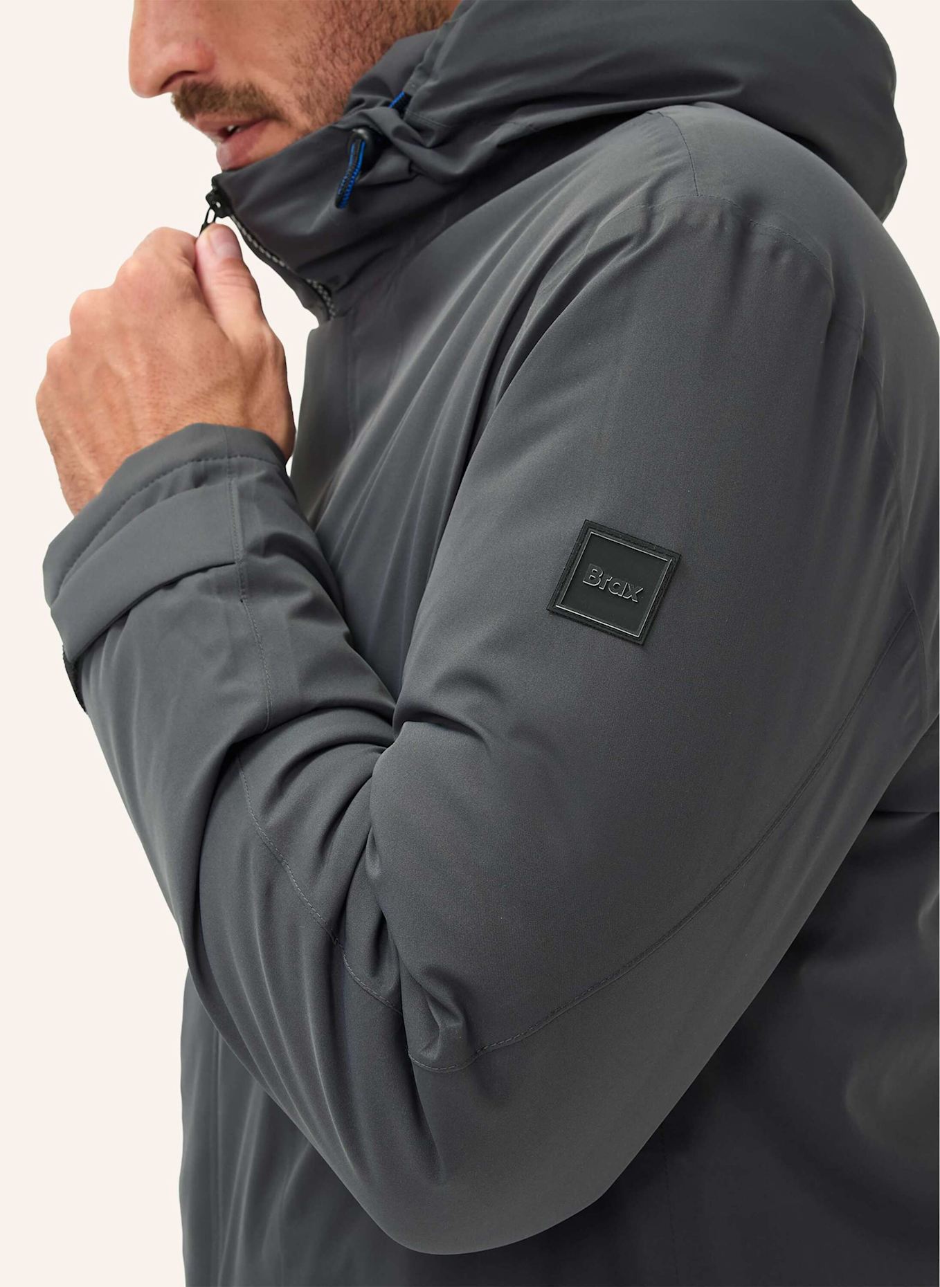 BRAX Parka STYLE LAZIO: DUNKELGRAU