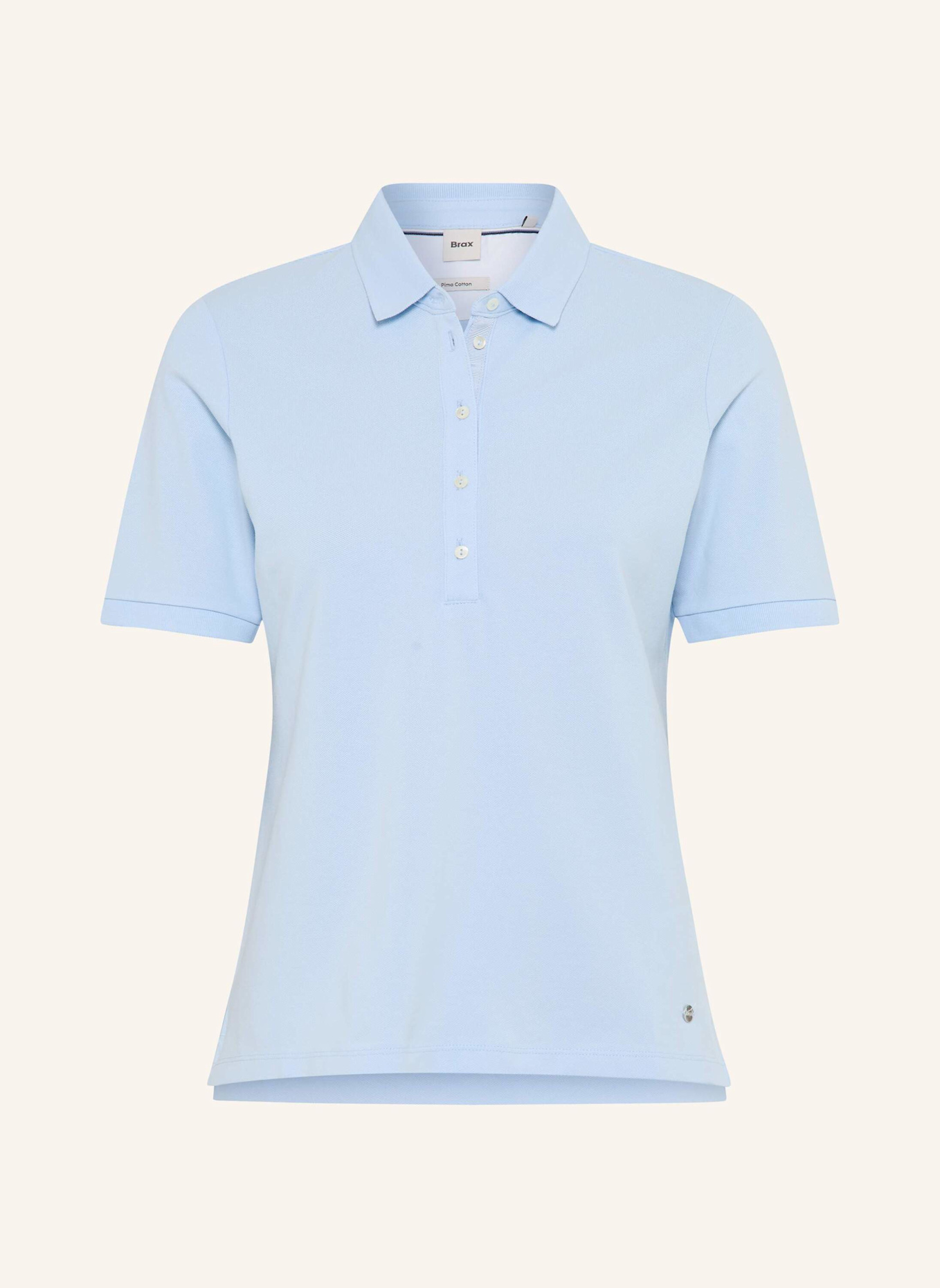 BRAX Piqué-Poloshirt STYLE CLEO: HELLBLAU