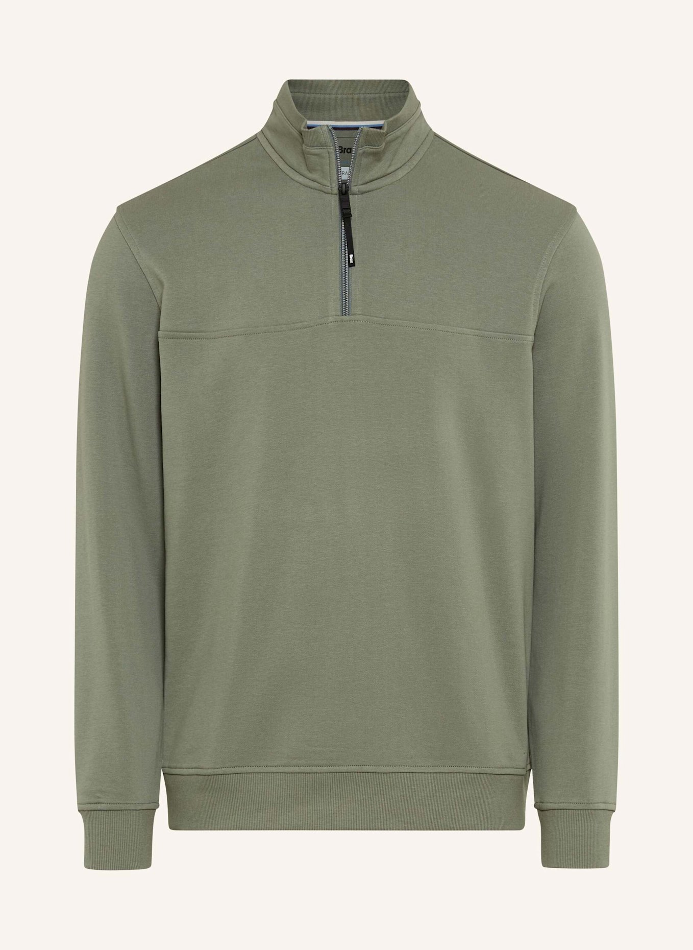 BRAX Sweatshirt STYLE SION: DUNKELGRÜN