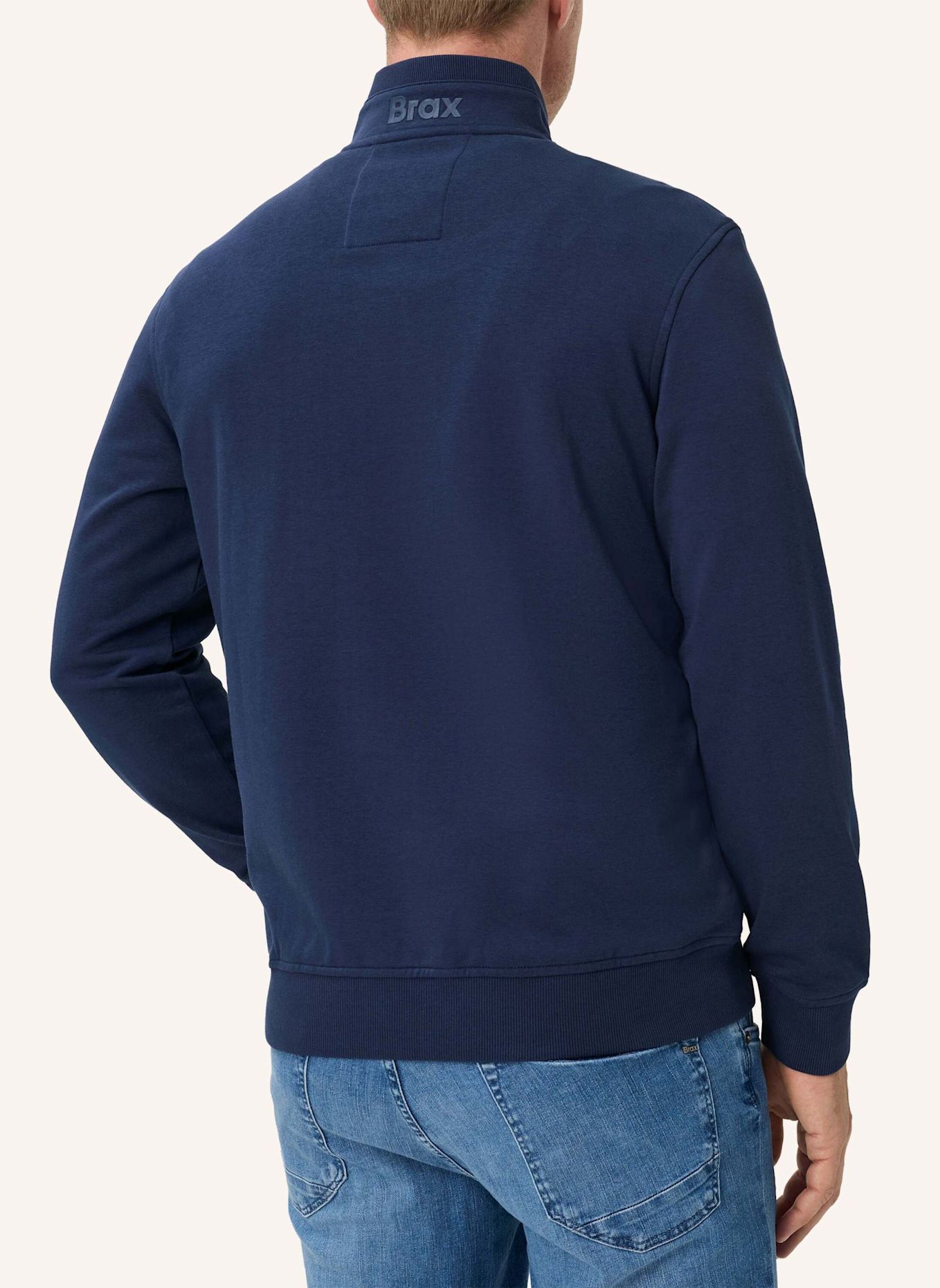 BRAX Sweatshirt STYLE SION: DUNKELBLAU