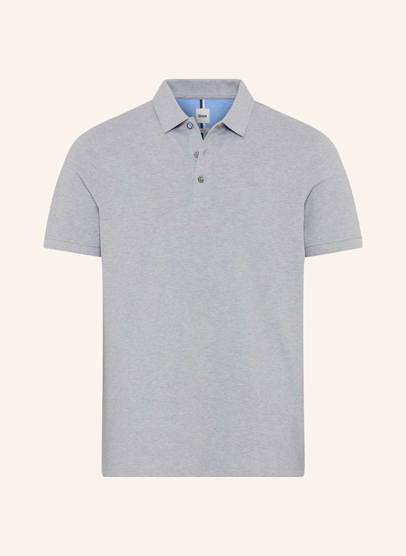 BRAX Piqué-Poloshirt STYLE PETE: GRAU