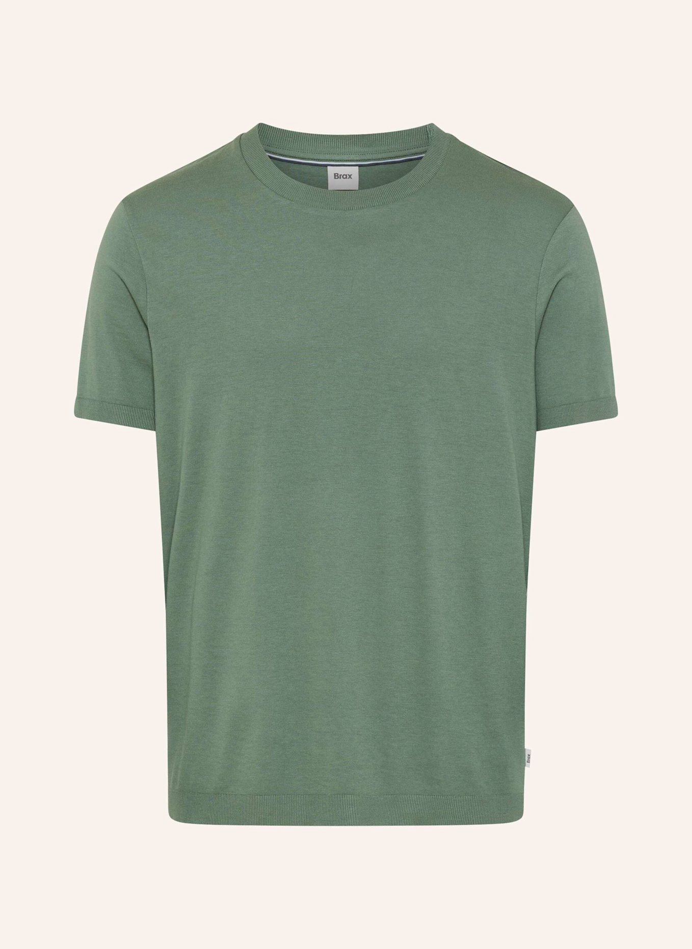 BRAX T-Shirt STYLE TREVOR: DUNKELGRÜN