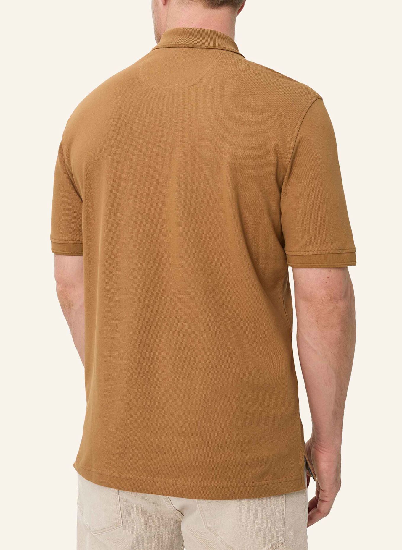 BRAX Piqué-Poloshirt STYLE PETE: BRAUN
