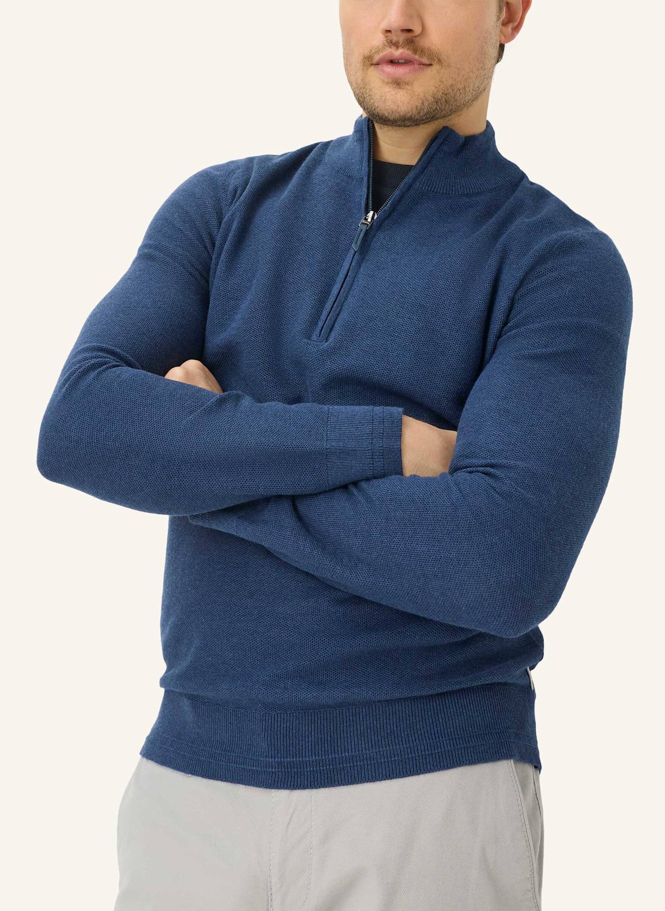 BRAX Pullover STYLE STEFFEN: BLAU