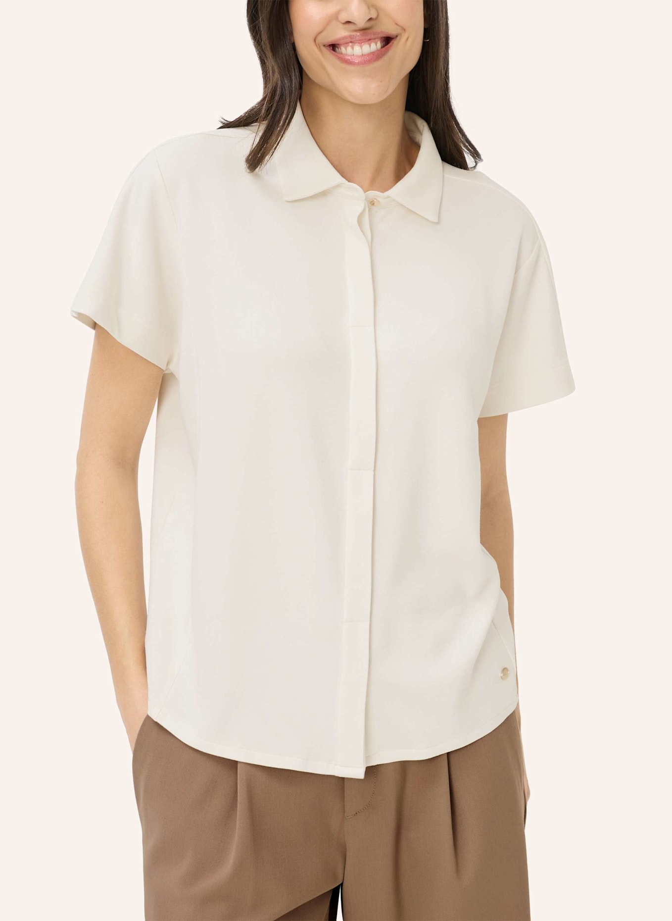 BRAX Poloshirt STYLE CELIA S: BEIGE