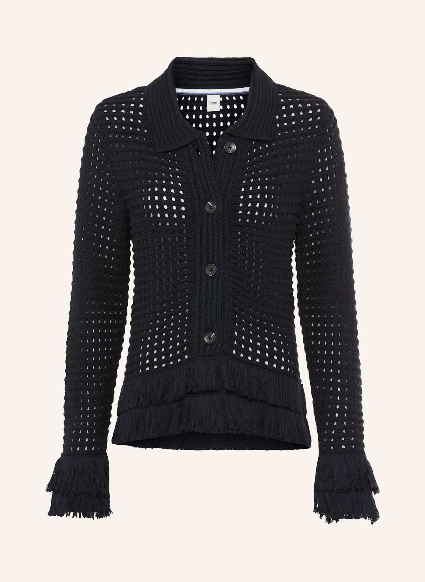 BRAX Strickjacke STYLE AMI: BLAU