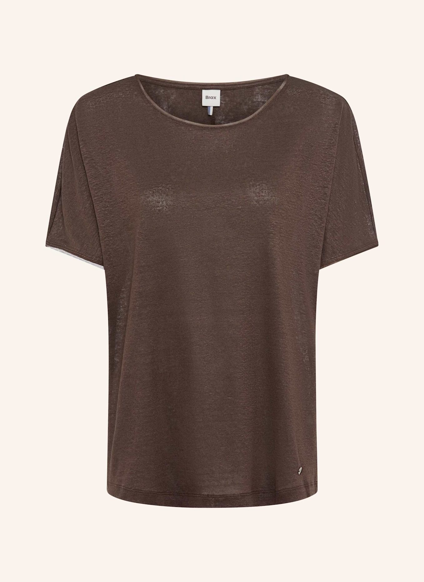 BRAX T-Shirt STYLE CAELEN S: BRAUN