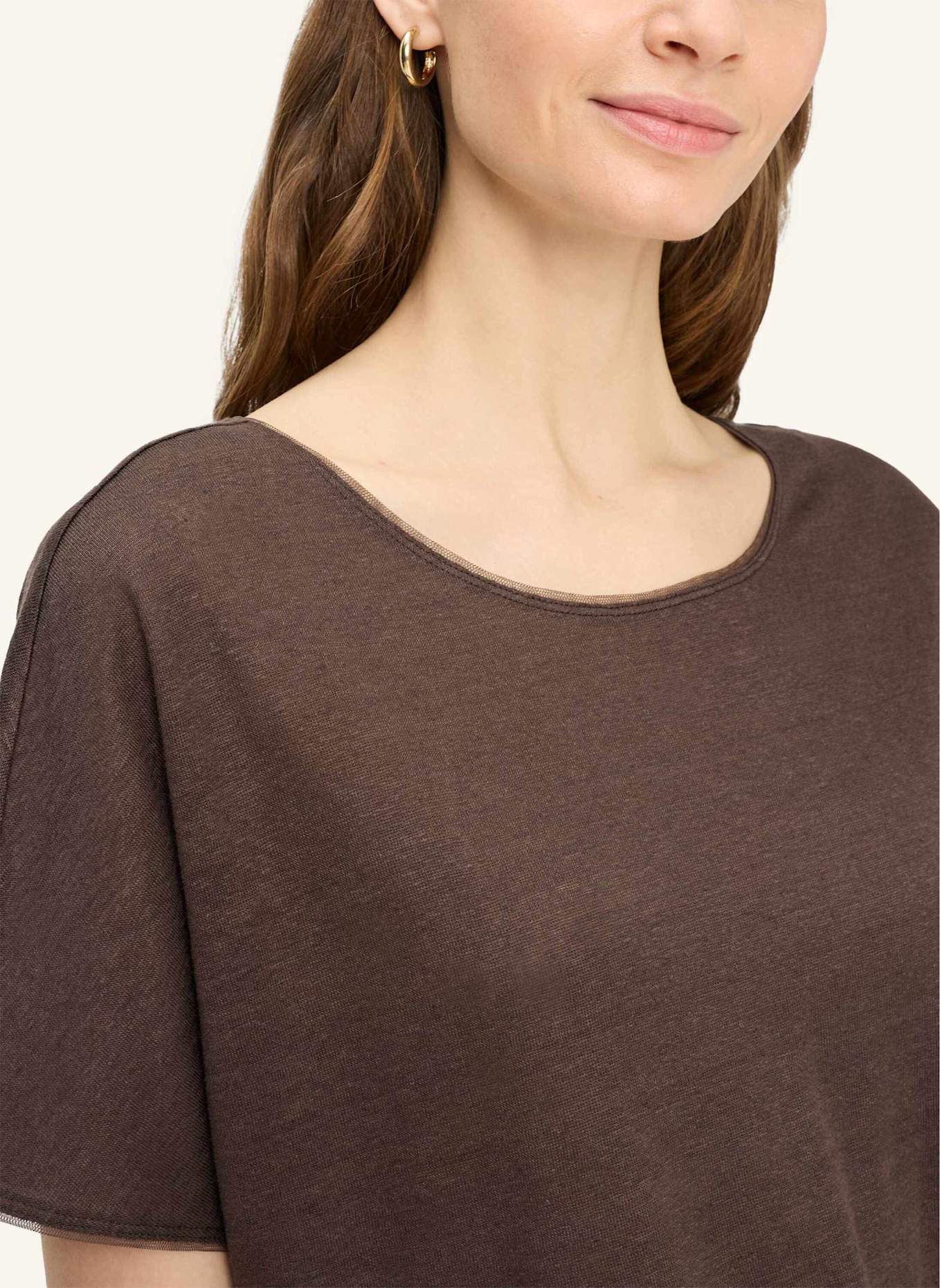 BRAX T-Shirt STYLE CAELEN S: BRAUN