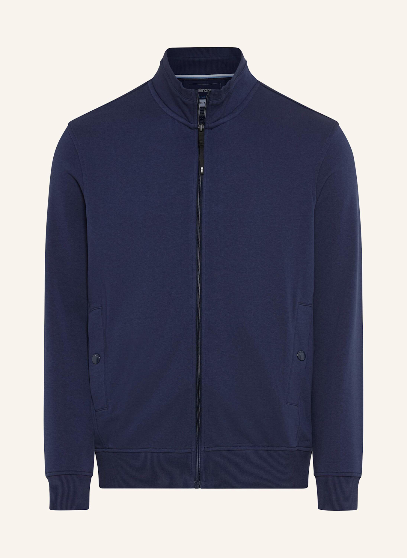 BRAX Sweatjacke STYLE SCOTT: DUNKELBLAU