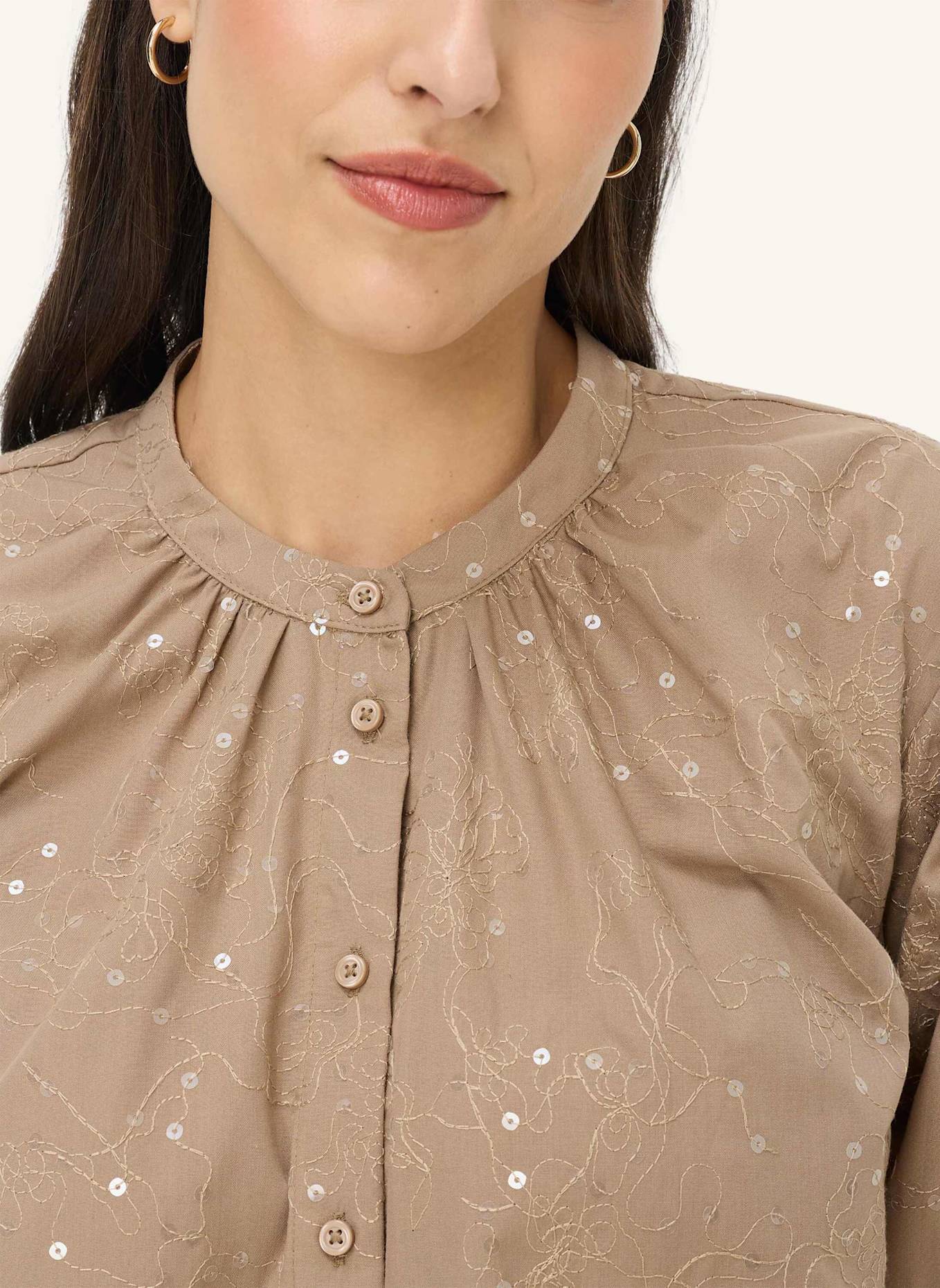 BRAX Bluse STYLE VIV: BRAUN