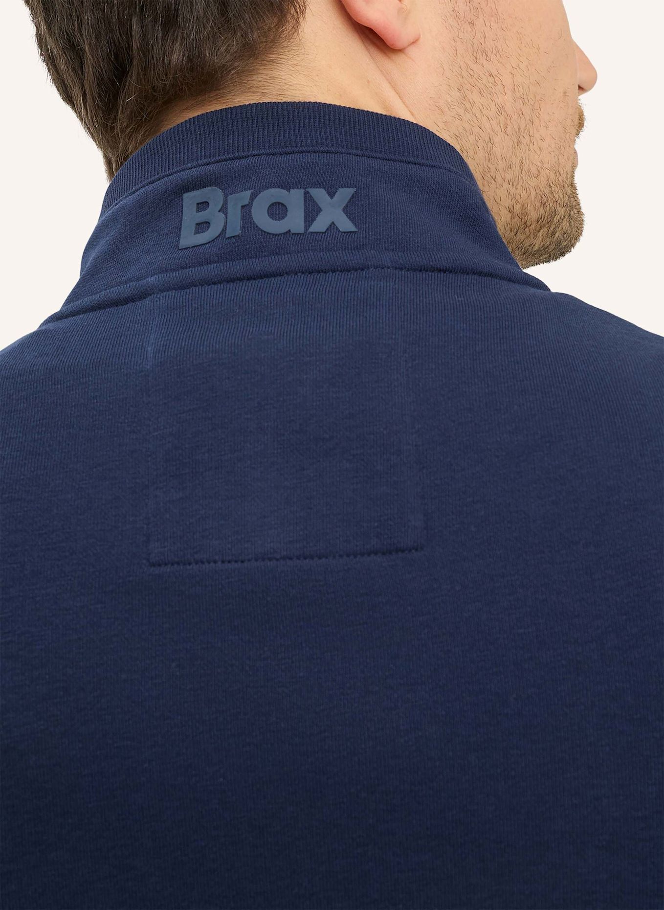 BRAX Sweatjacke STYLE SCOTT: DUNKELBLAU