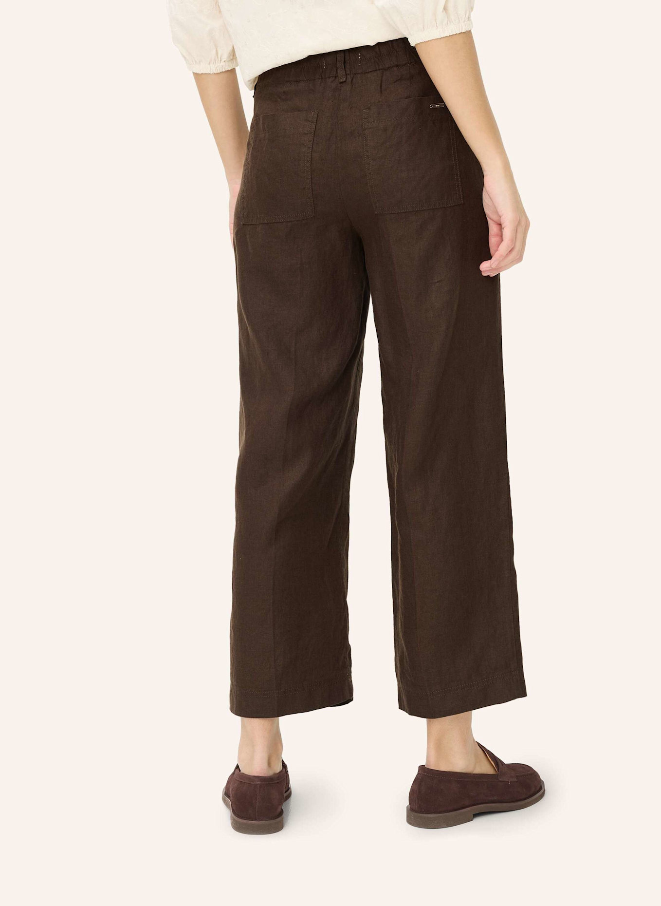 BRAX 7/8-Leinenhose MAINE: BRAUN