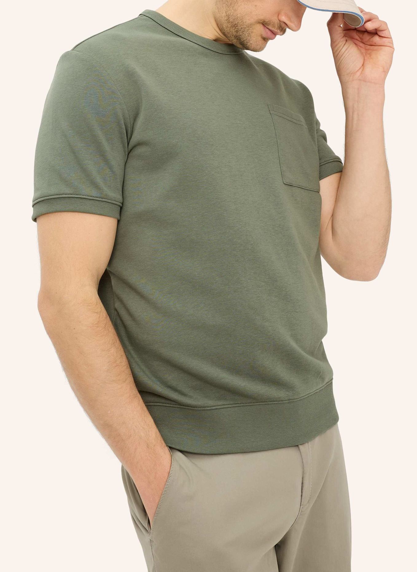 BRAX Sweatshirt STYLE SULLY: DUNKELGRÜN