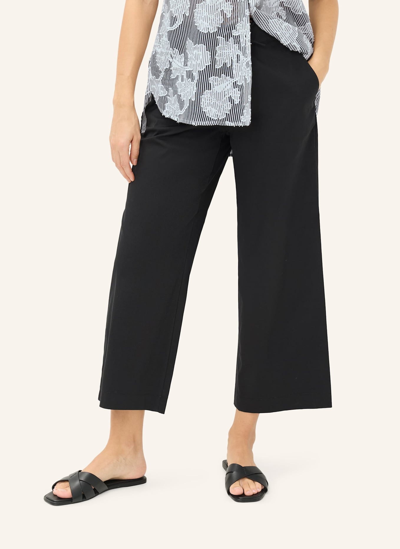 BRAX Palazzohose STYLE MAINE S: SCHWARZ