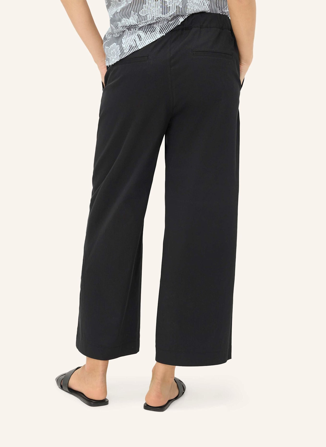 BRAX Palazzohose STYLE MAINE S: SCHWARZ