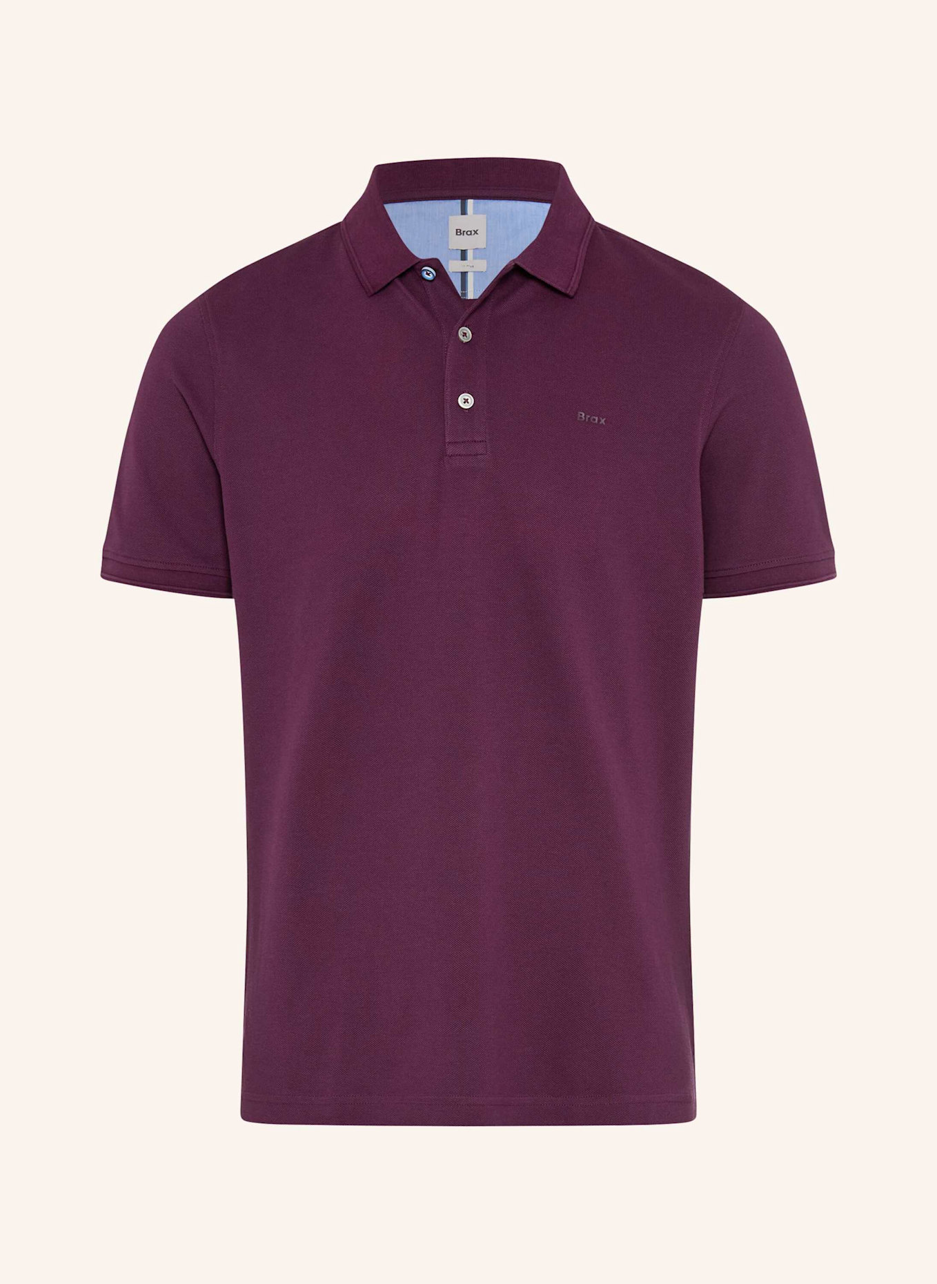 BRAX Piqué-Poloshirt STYLE PETE: DUNKELLILA