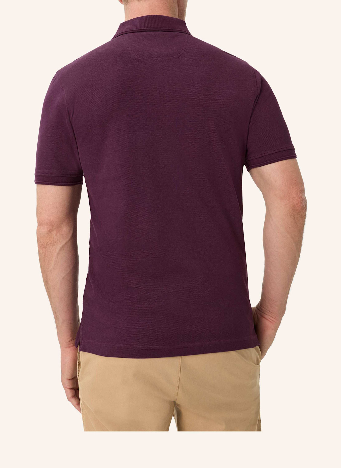 BRAX Piqué-Poloshirt STYLE PETE: DUNKELLILA