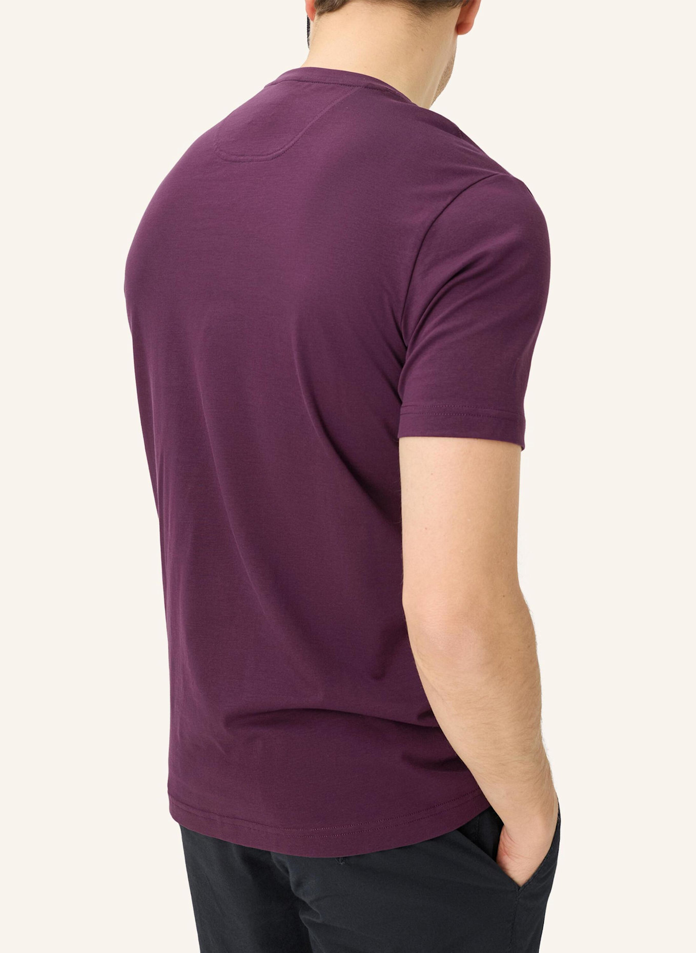 BRAX T-Shirt STYLE TED: DUNKELLILA