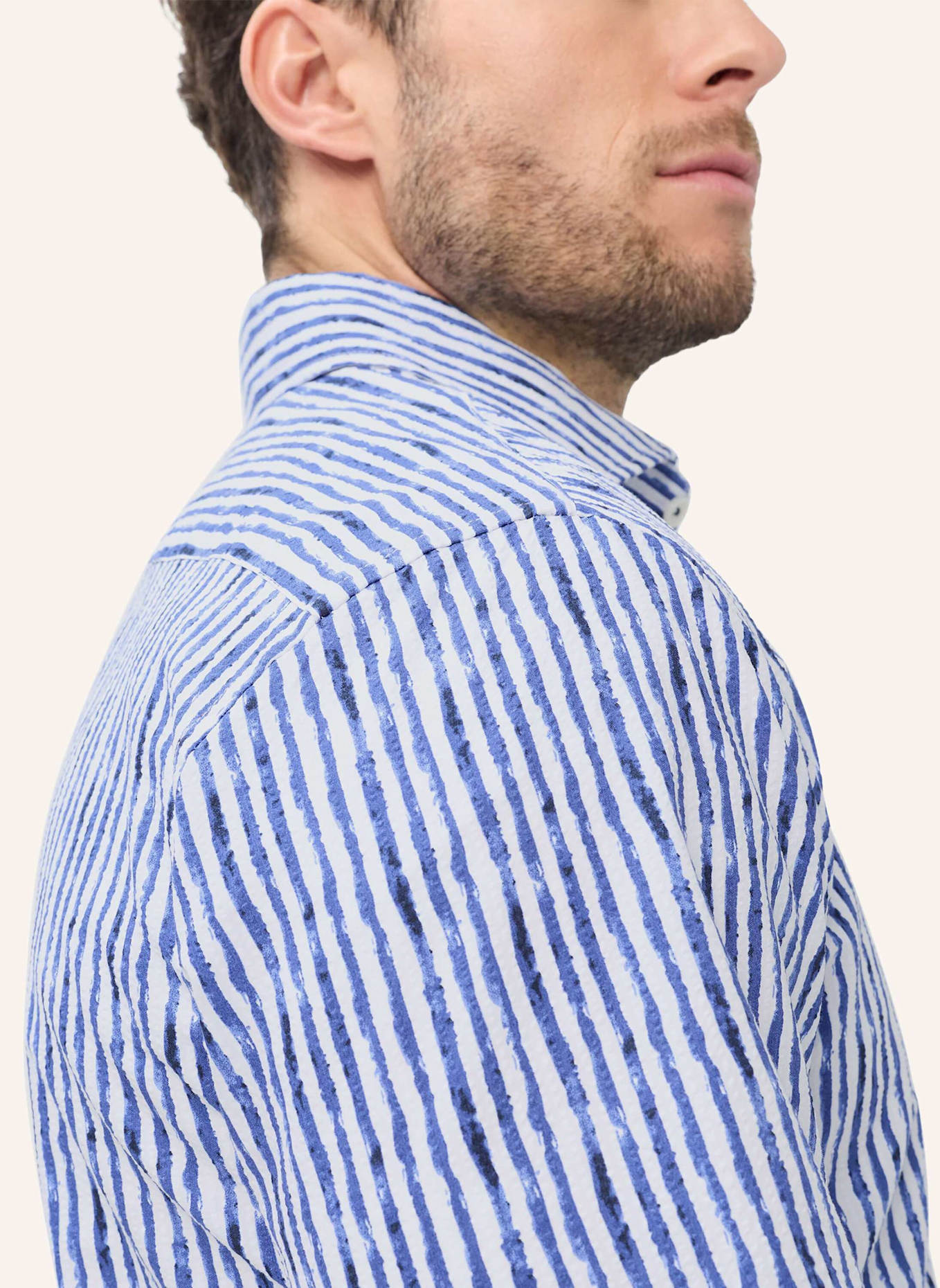 BRAX Hemd STYLE HARDY: DUNKELBLAU