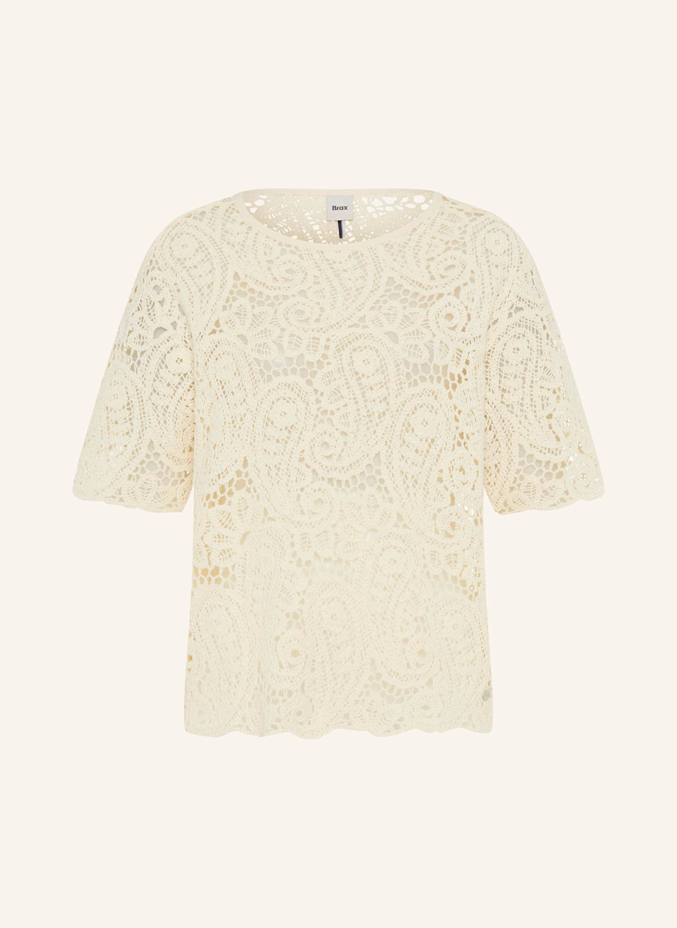 BRAX T-Shirt STYLE CARA S: BEIGE