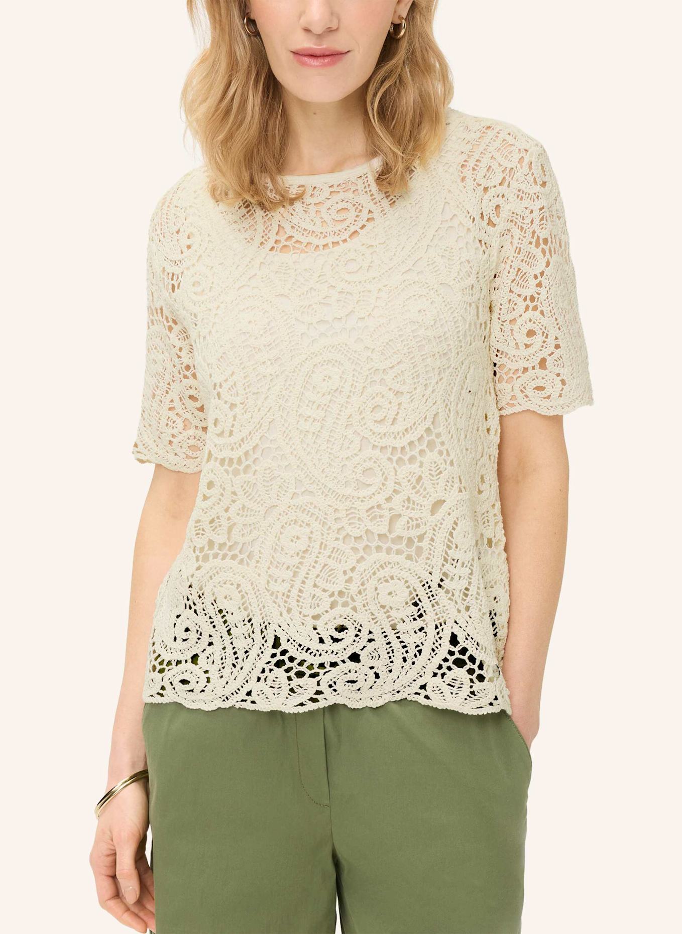 BRAX T-Shirt STYLE CARA S: BEIGE