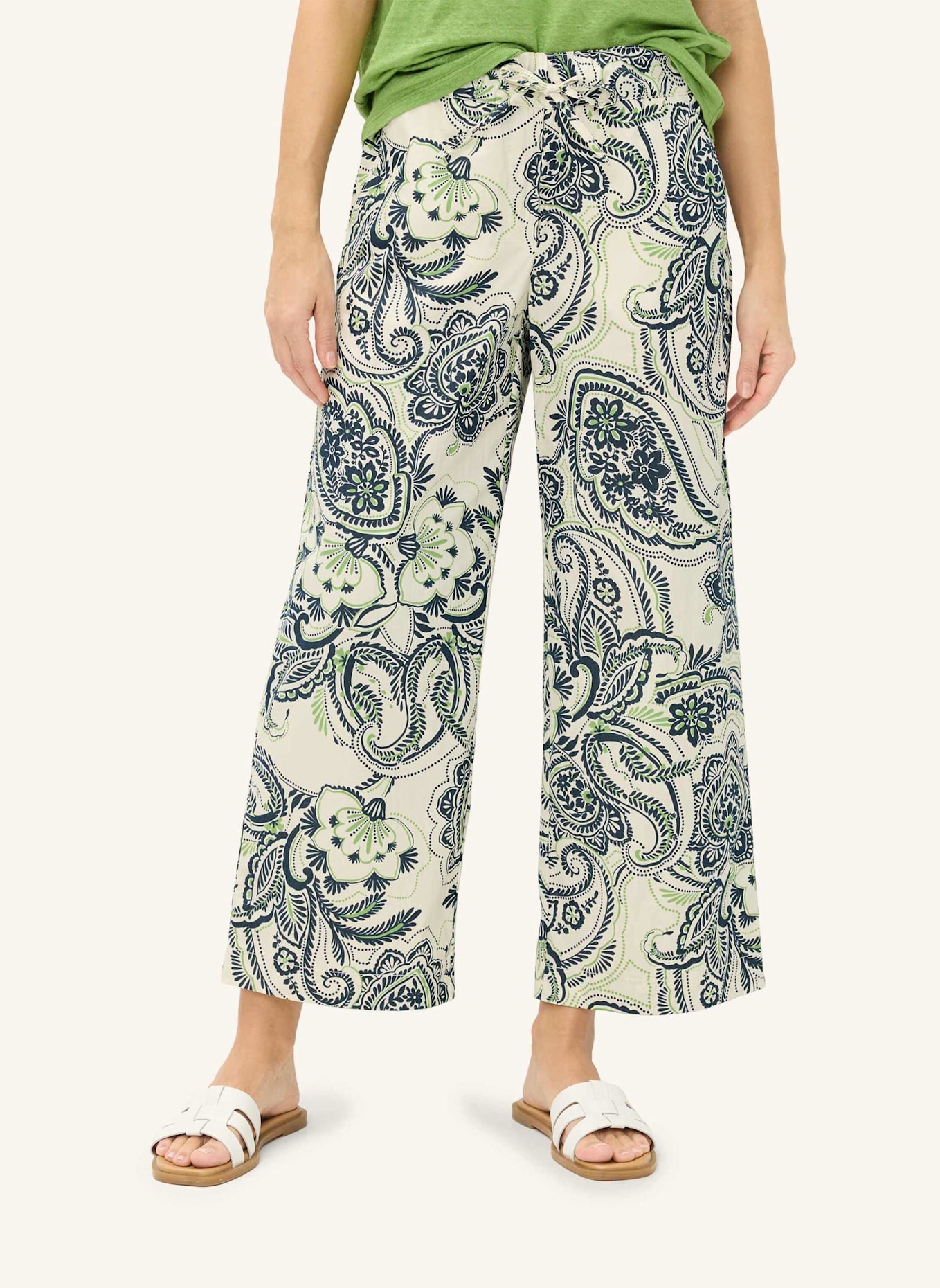 BRAX Palazzohose STYLE MAINE S: HELLGRÜN