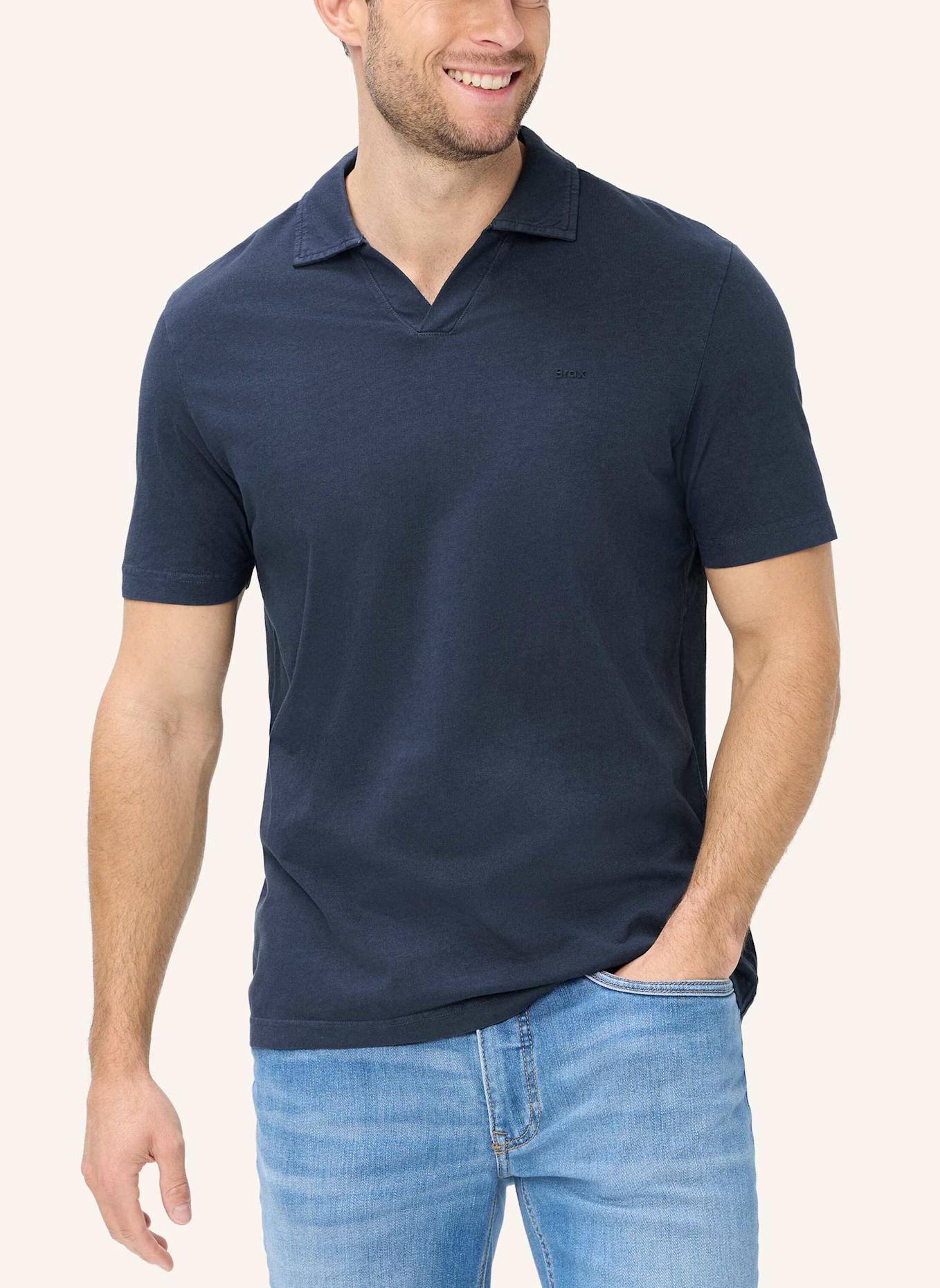 BRAX Poloshirt STYLE PAZ: BLAU