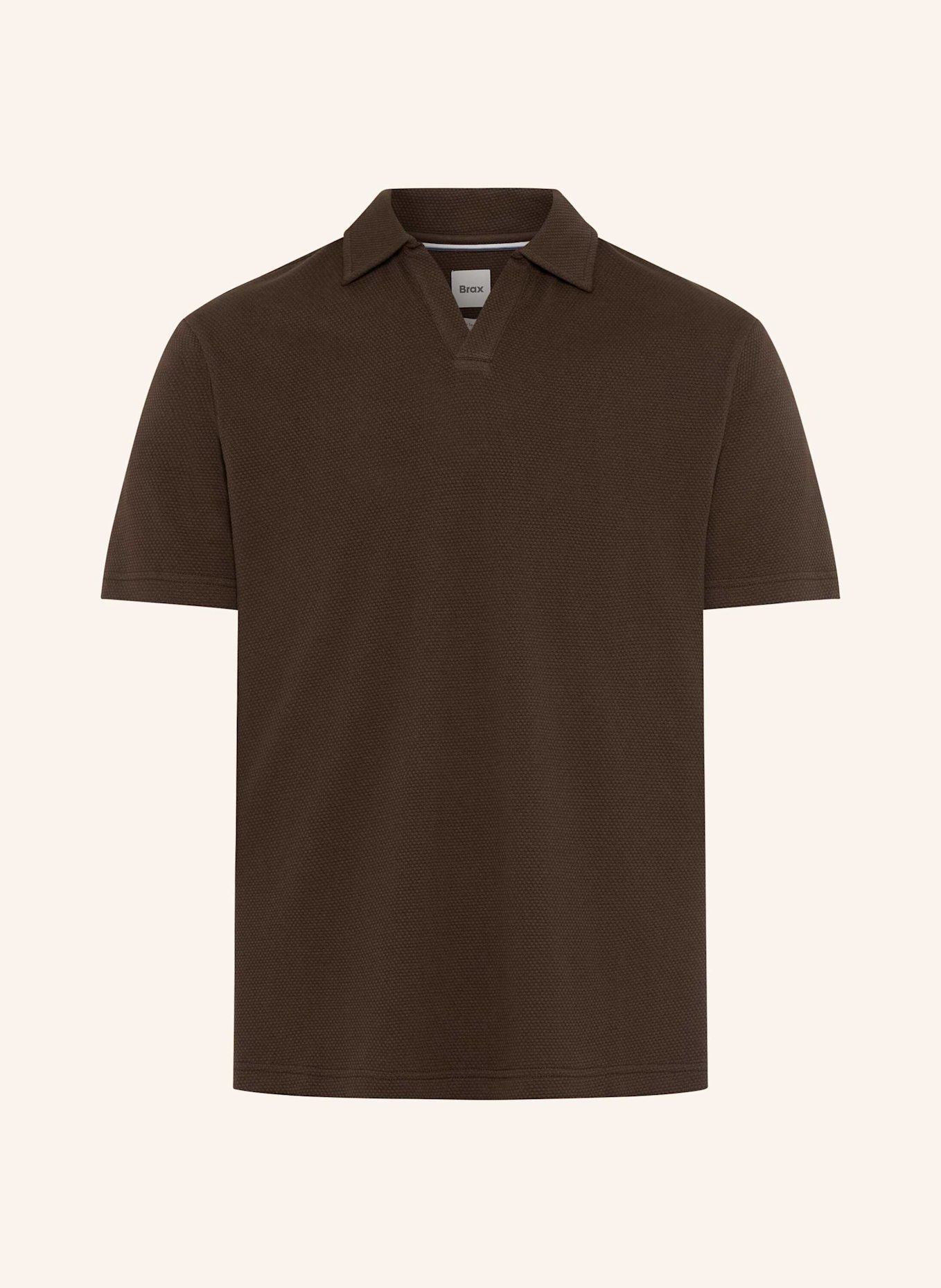 BRAX Poloshirt STYLE PRINCETON: BRAUN