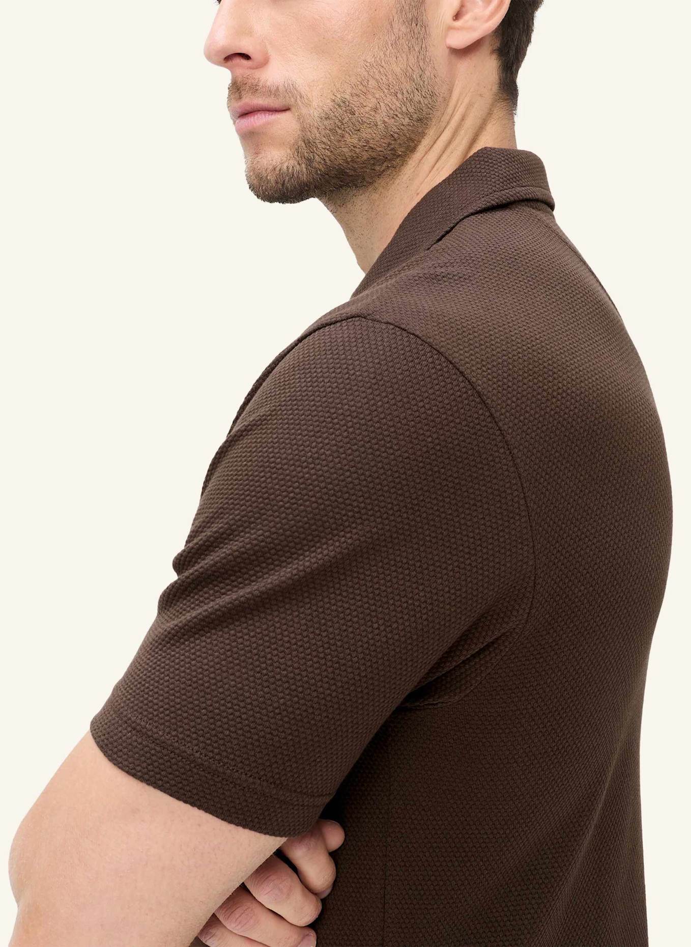 BRAX Poloshirt STYLE PRINCETON: BRAUN