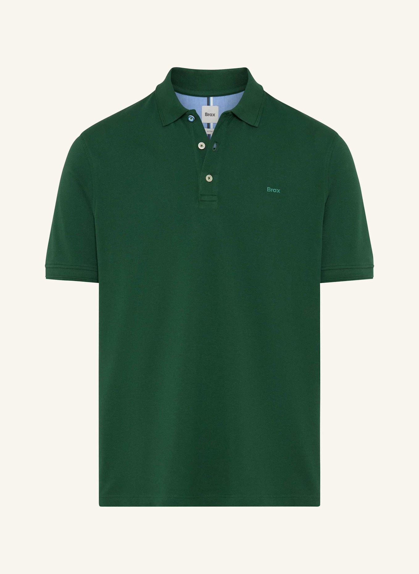 BRAX Piqué-Poloshirt STYLE PETE: DUNKELGRÜN