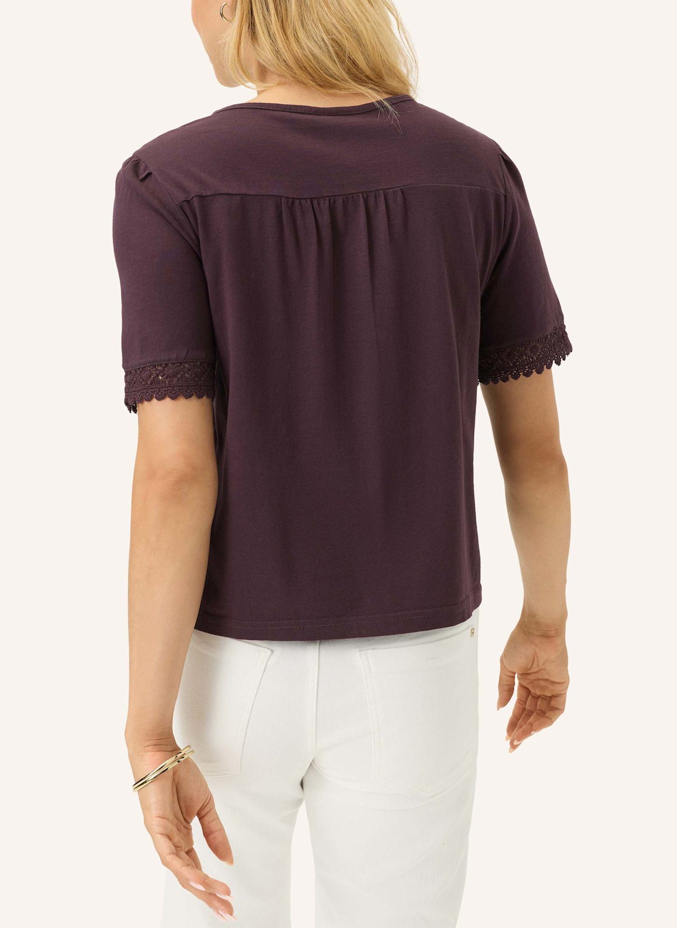 BRAX Bluse STYLE CELINA S: DUNKELLILA