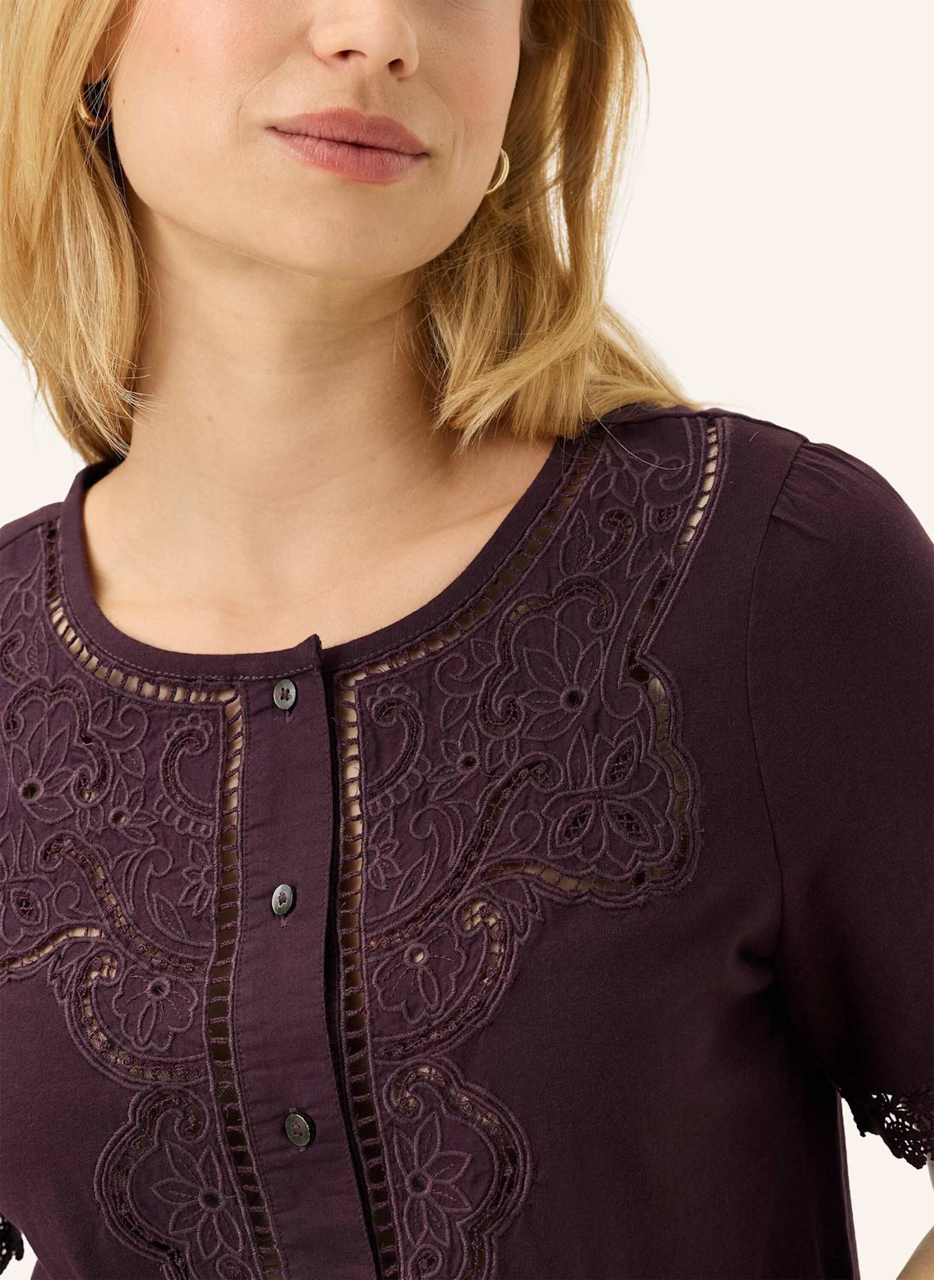 BRAX Bluse STYLE CELINA S: DUNKELLILA